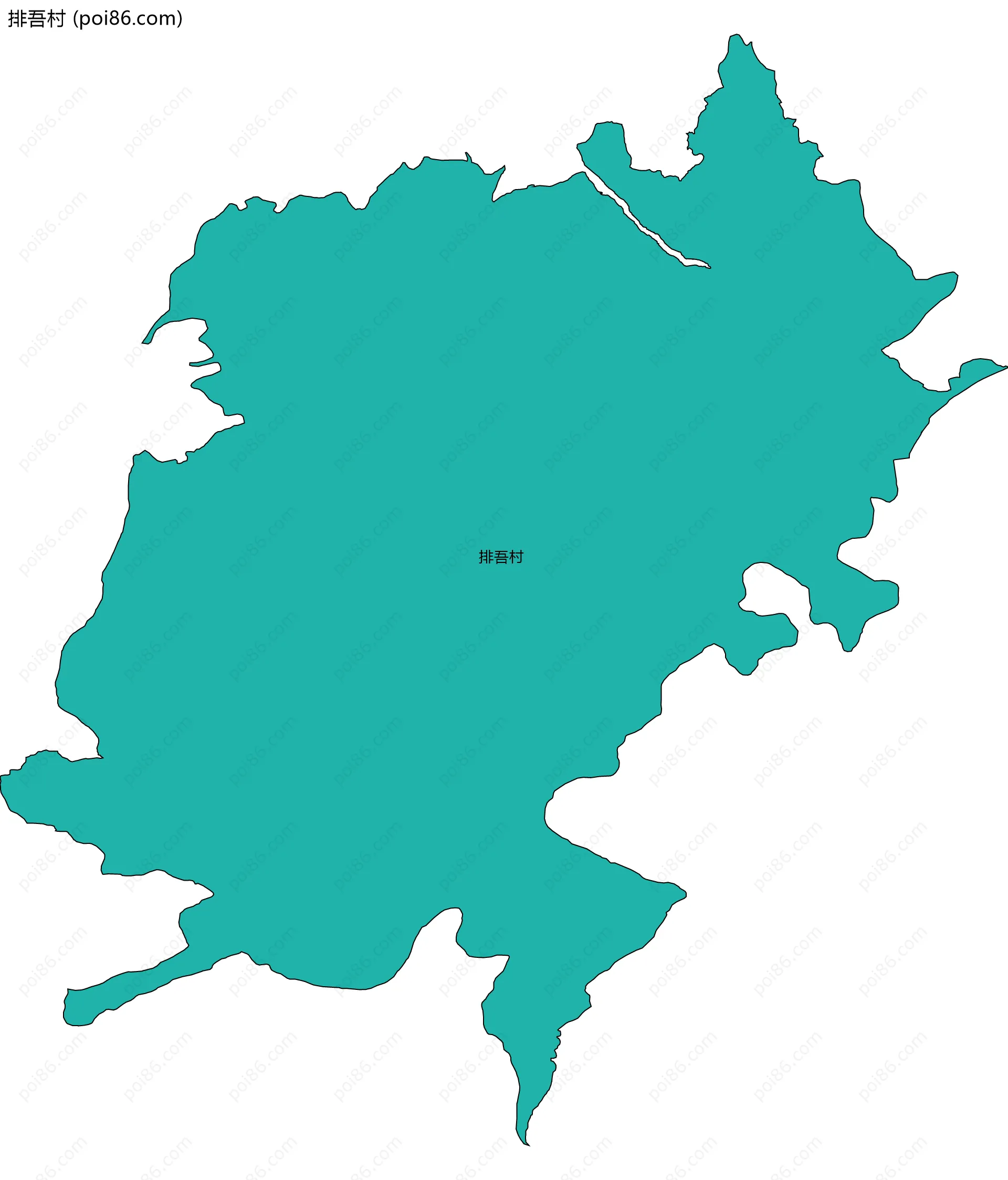 排吾村边界地图