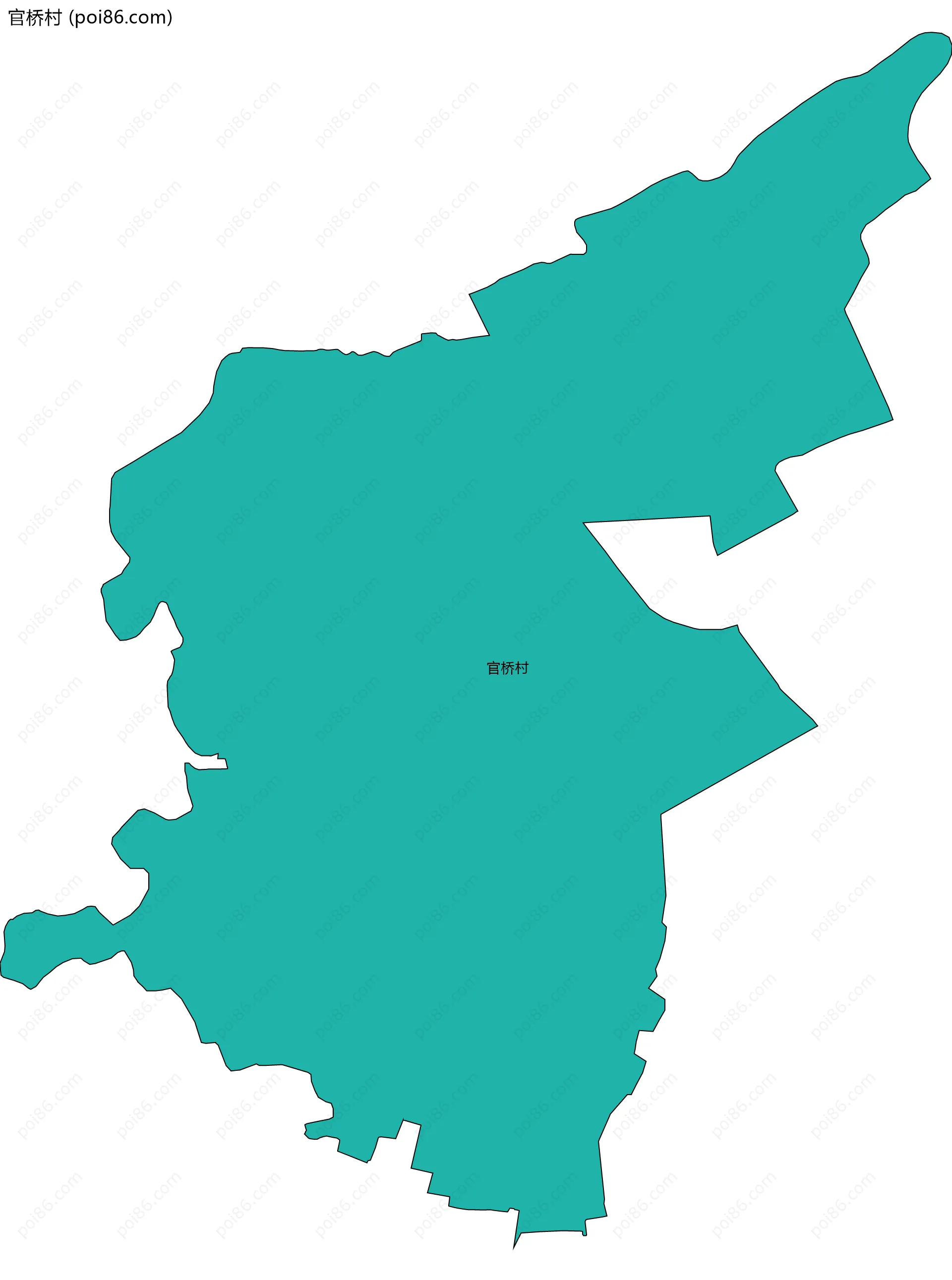 官桥村边界地图