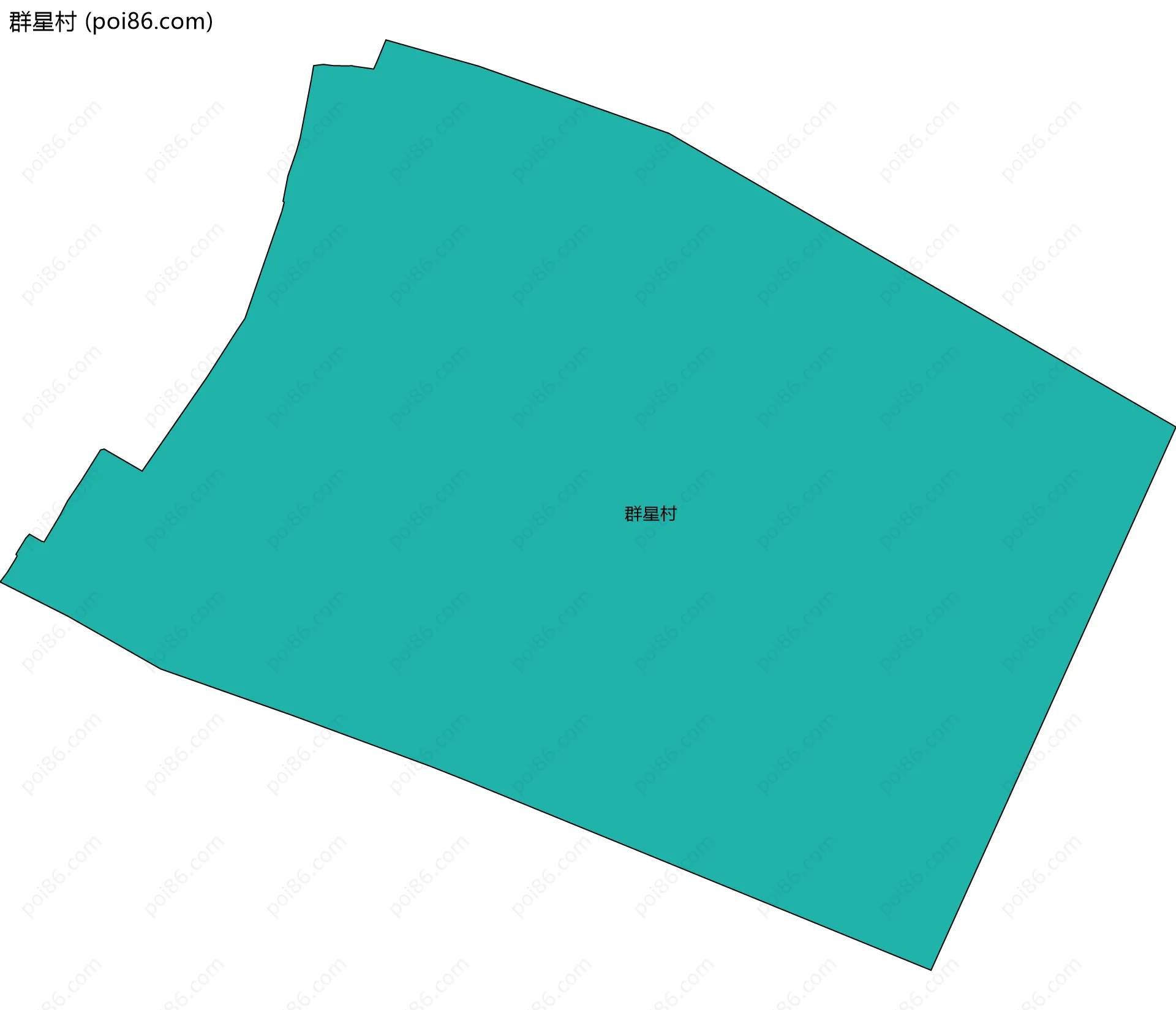 群星村边界地图