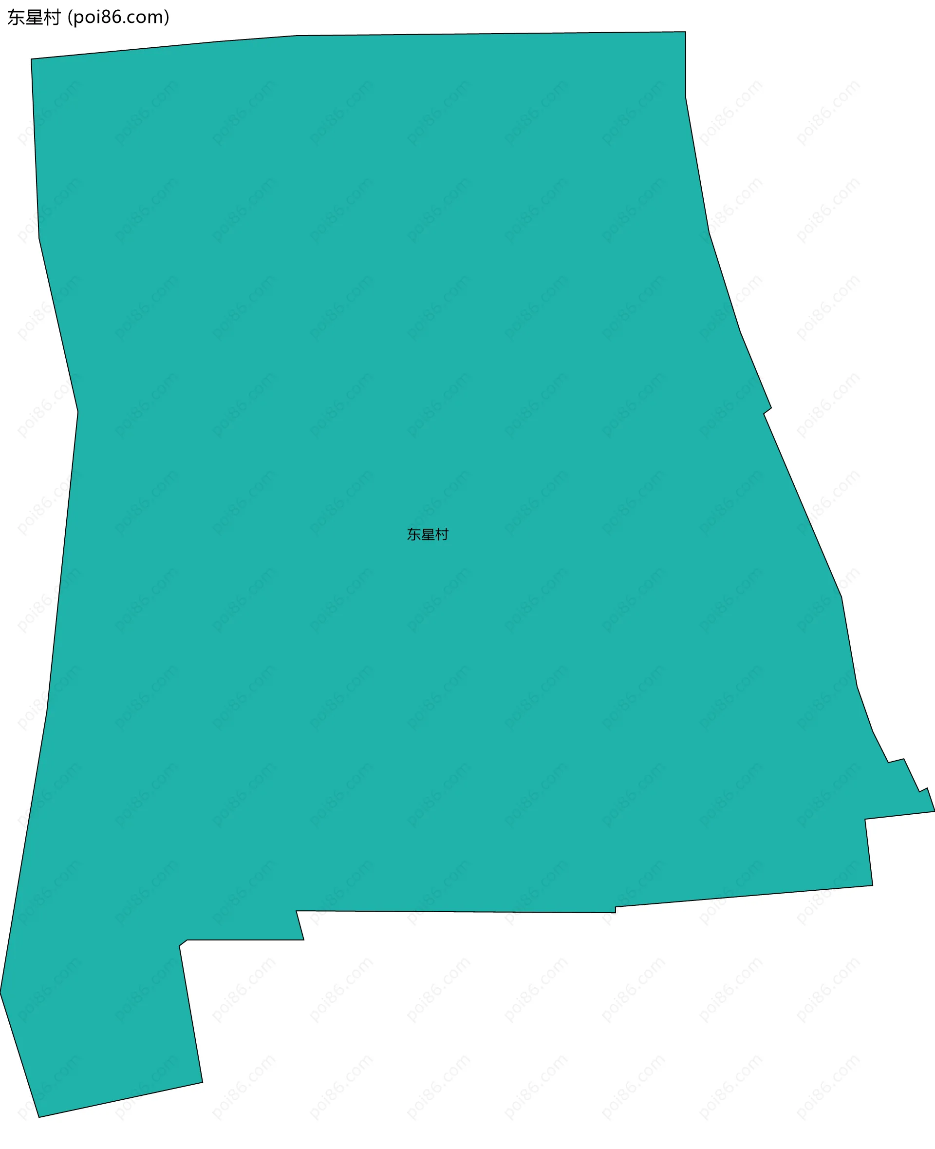 东星村边界地图