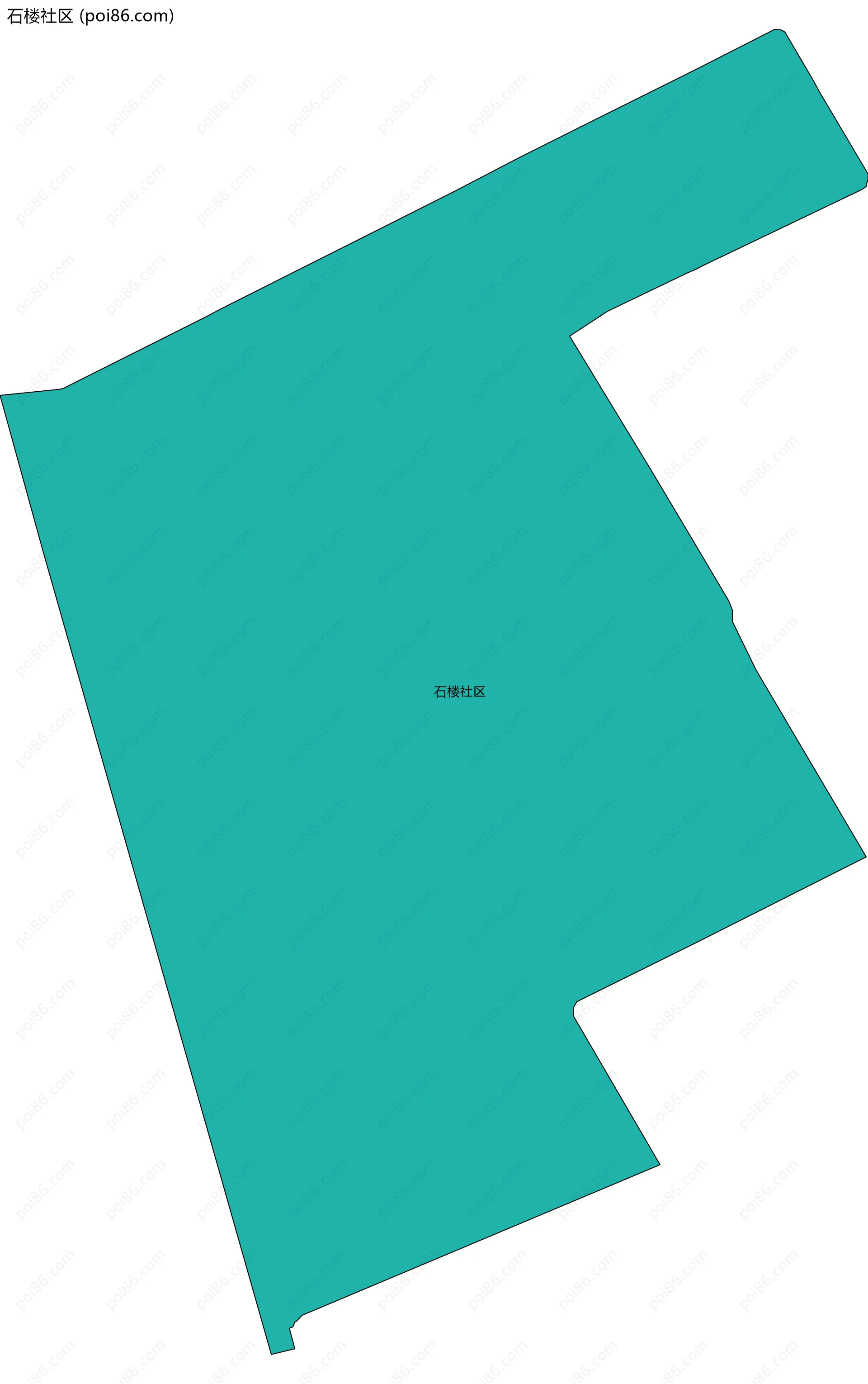 石楼社区边界地图