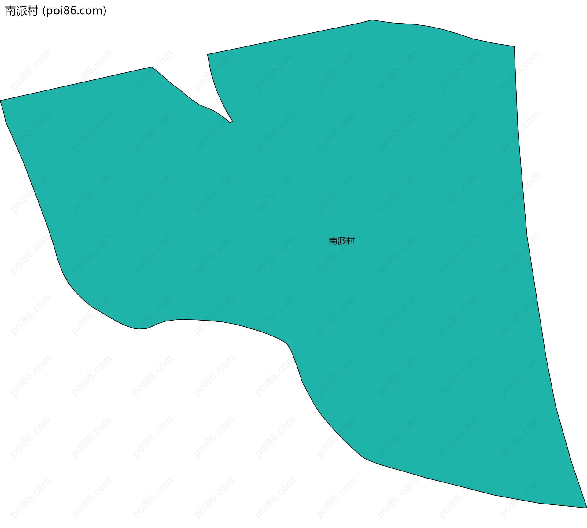 南派村边界地图