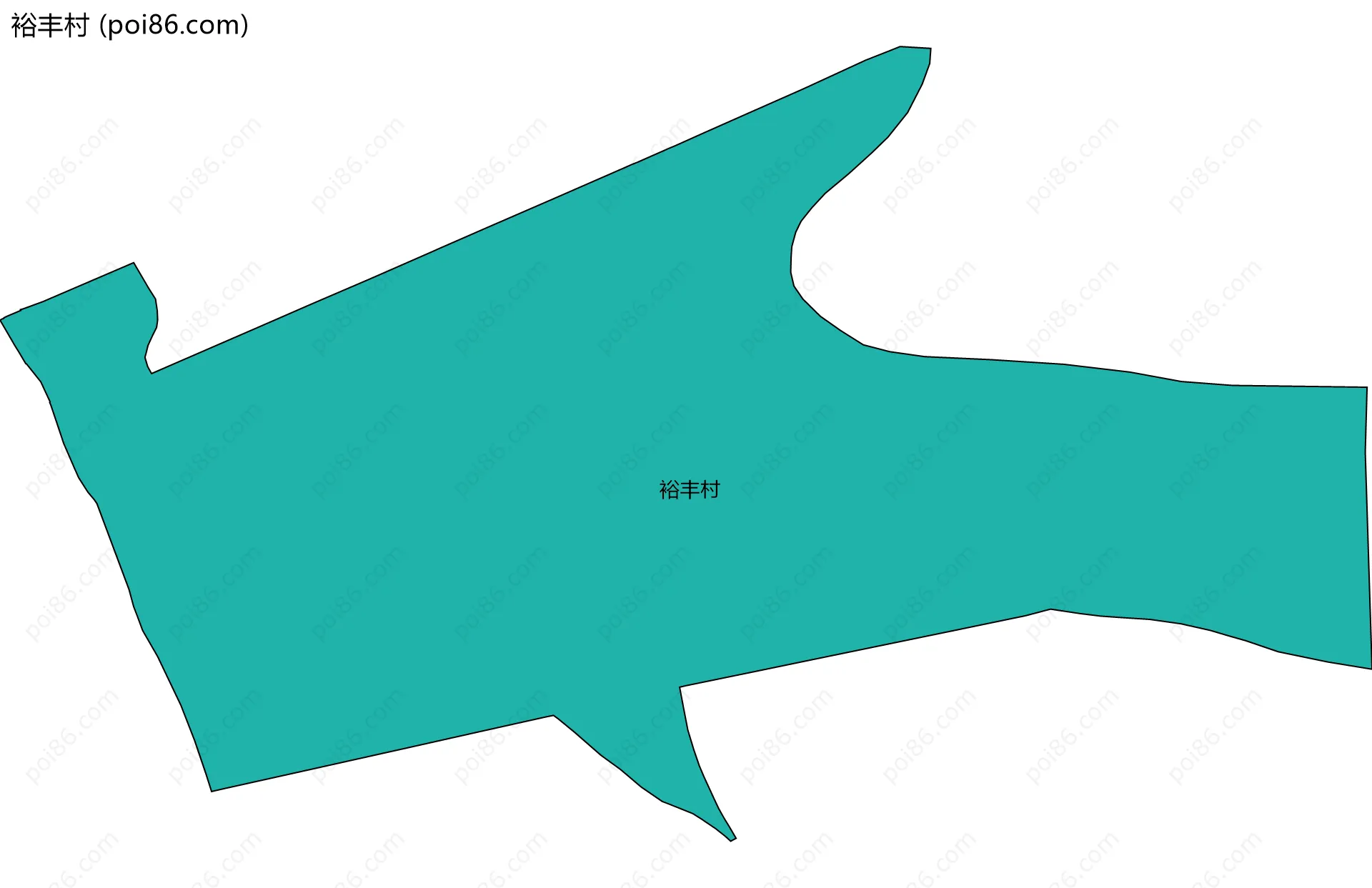 裕丰村边界地图