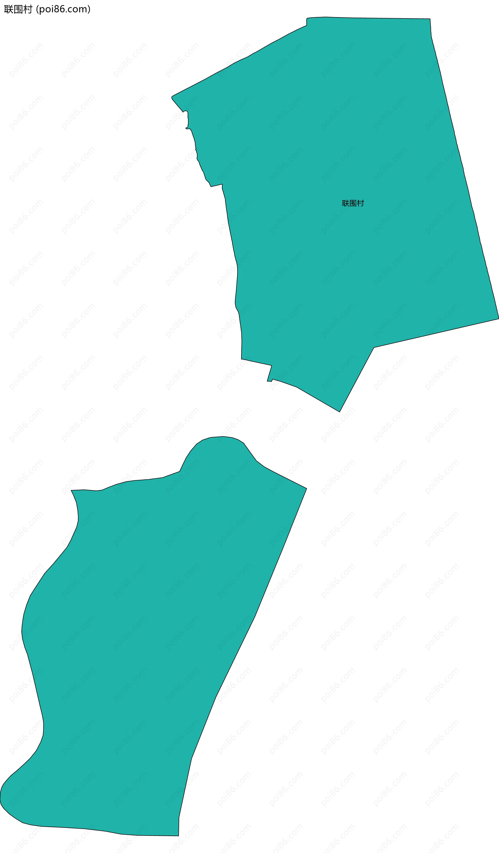 联围村边界地图