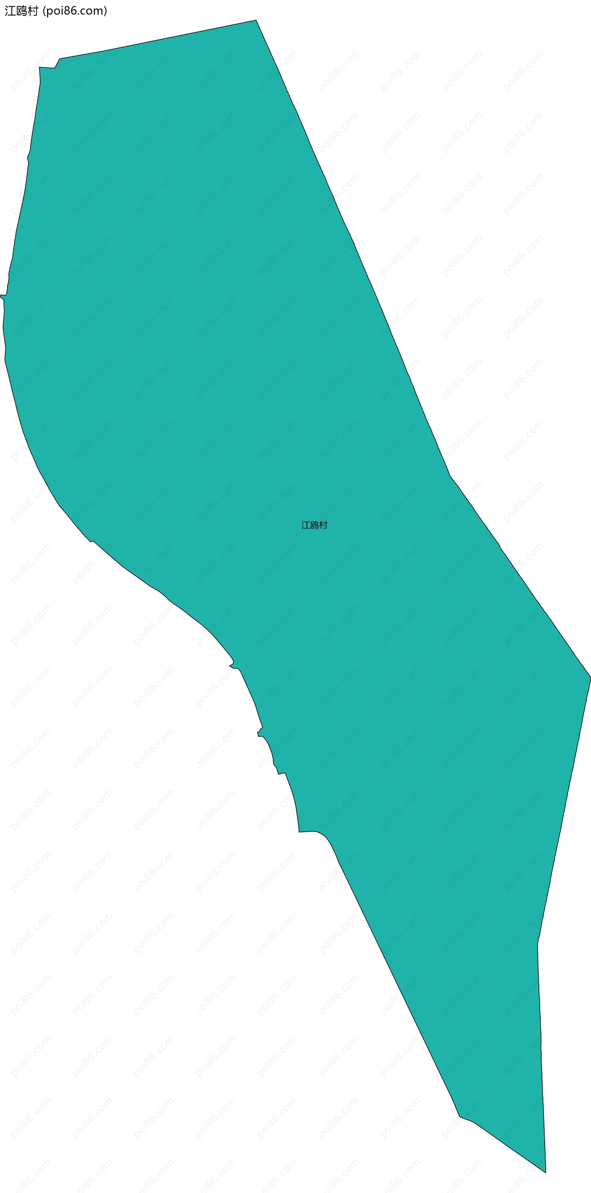 江鸥村边界地图