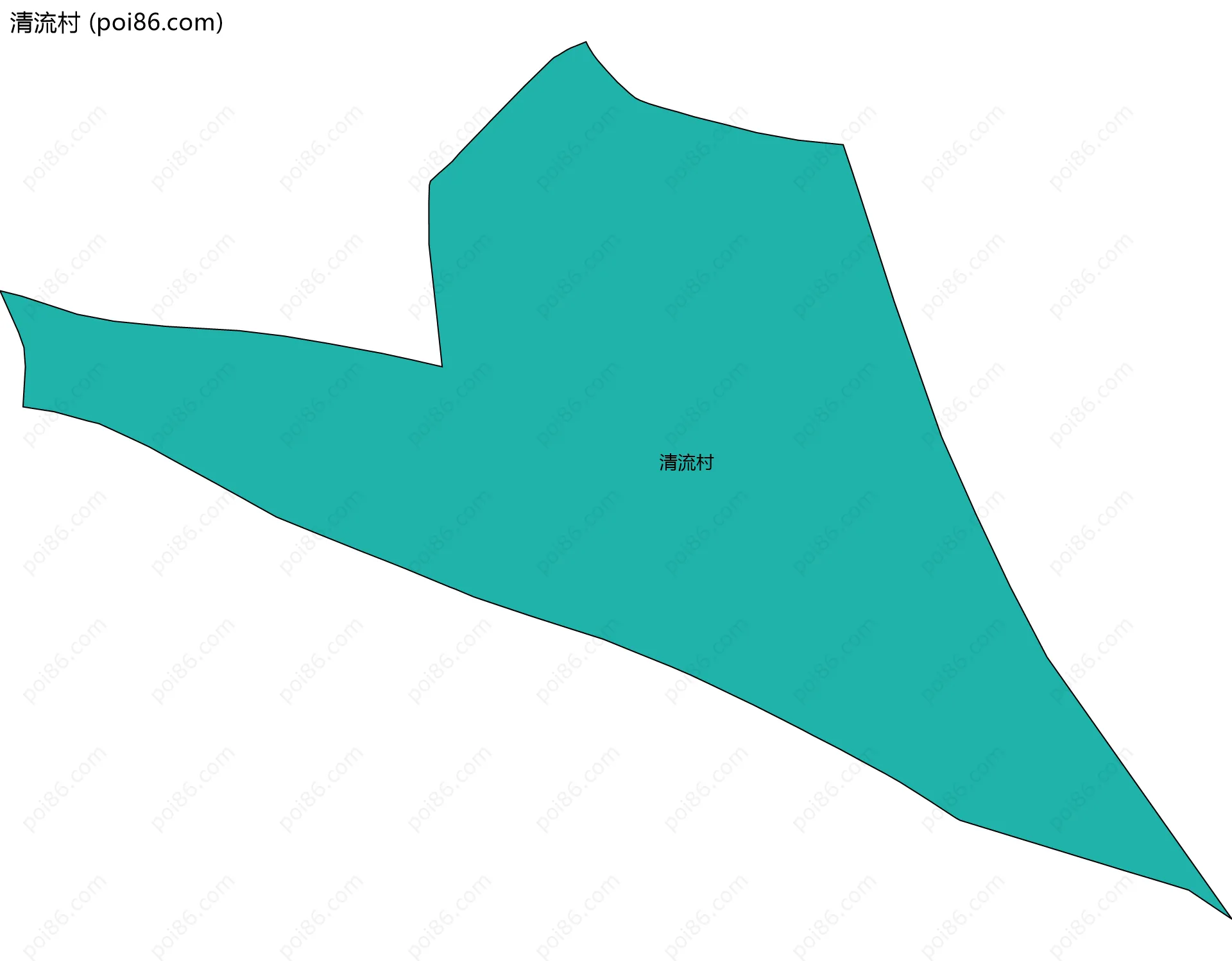 清流村边界地图