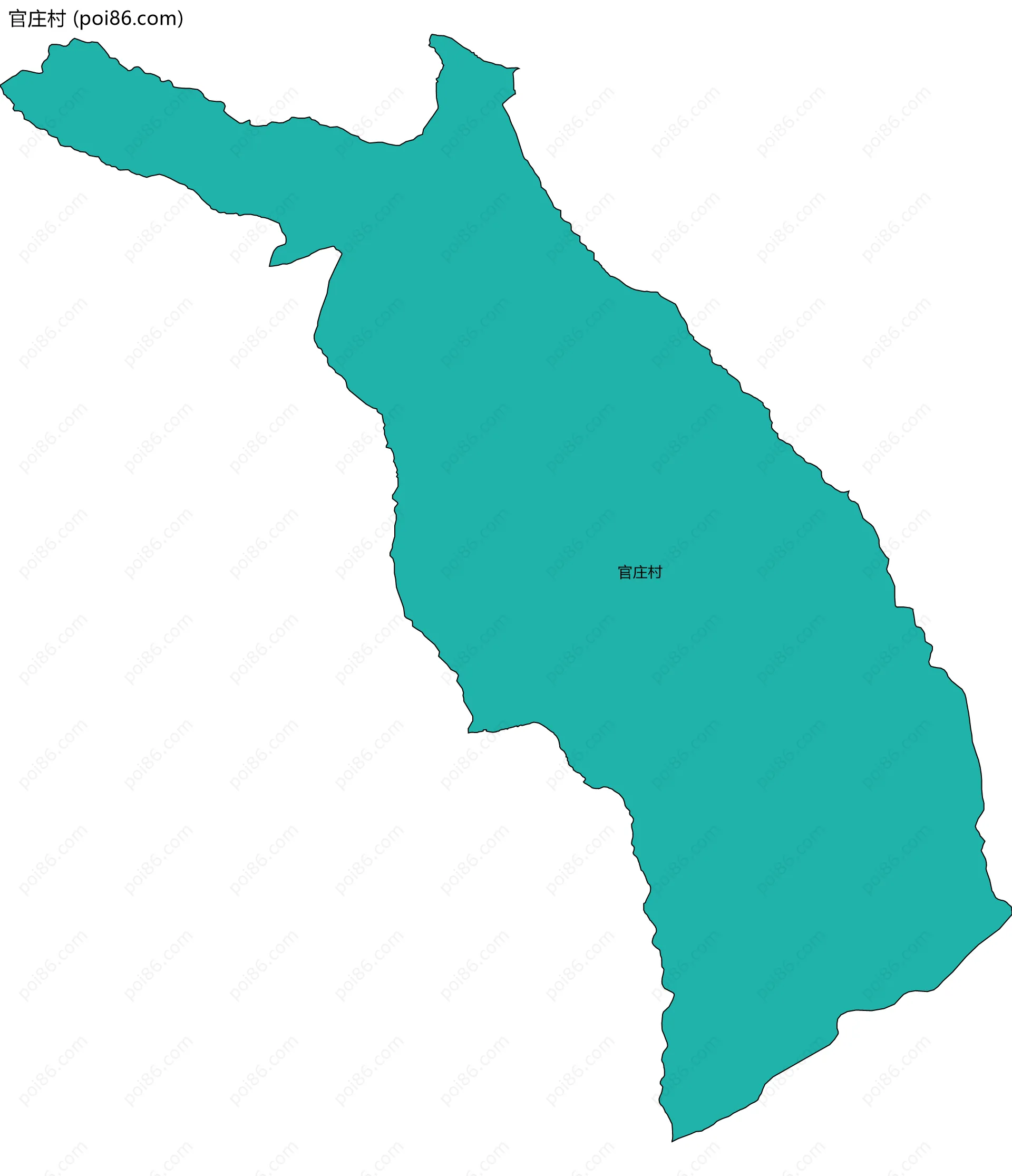 官庄村边界地图