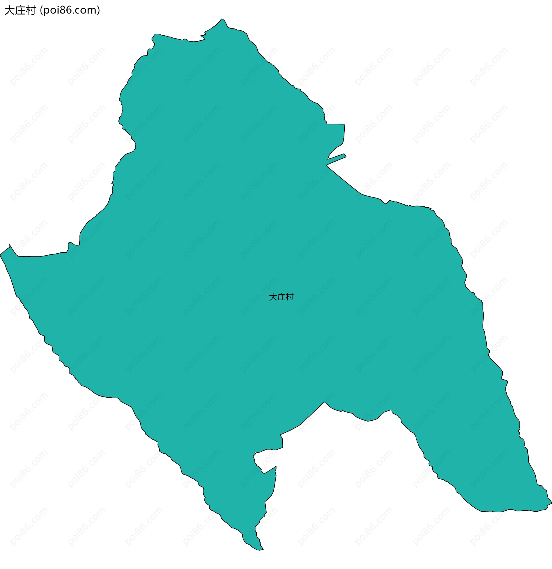 大庄村边界地图
