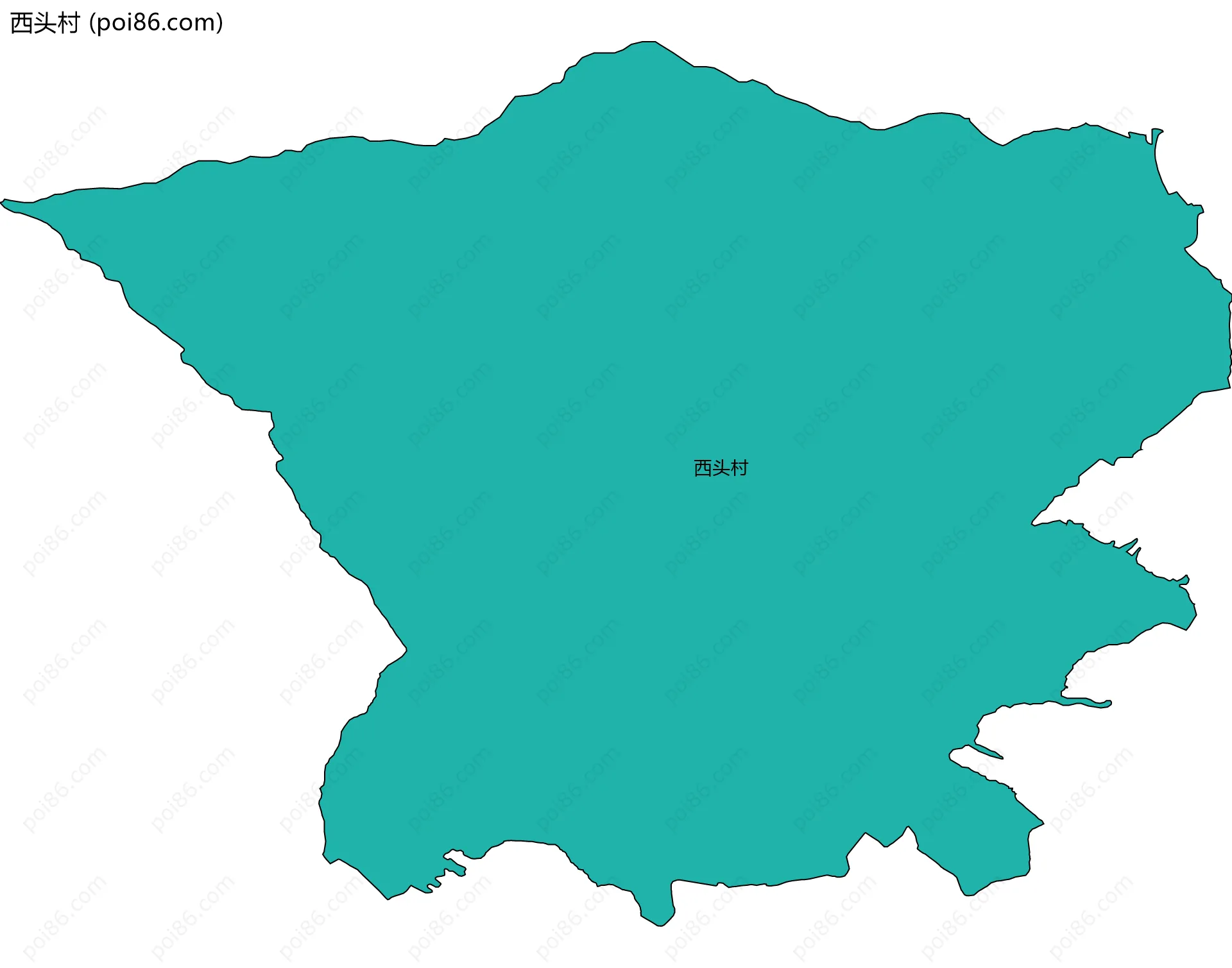 西头村边界地图