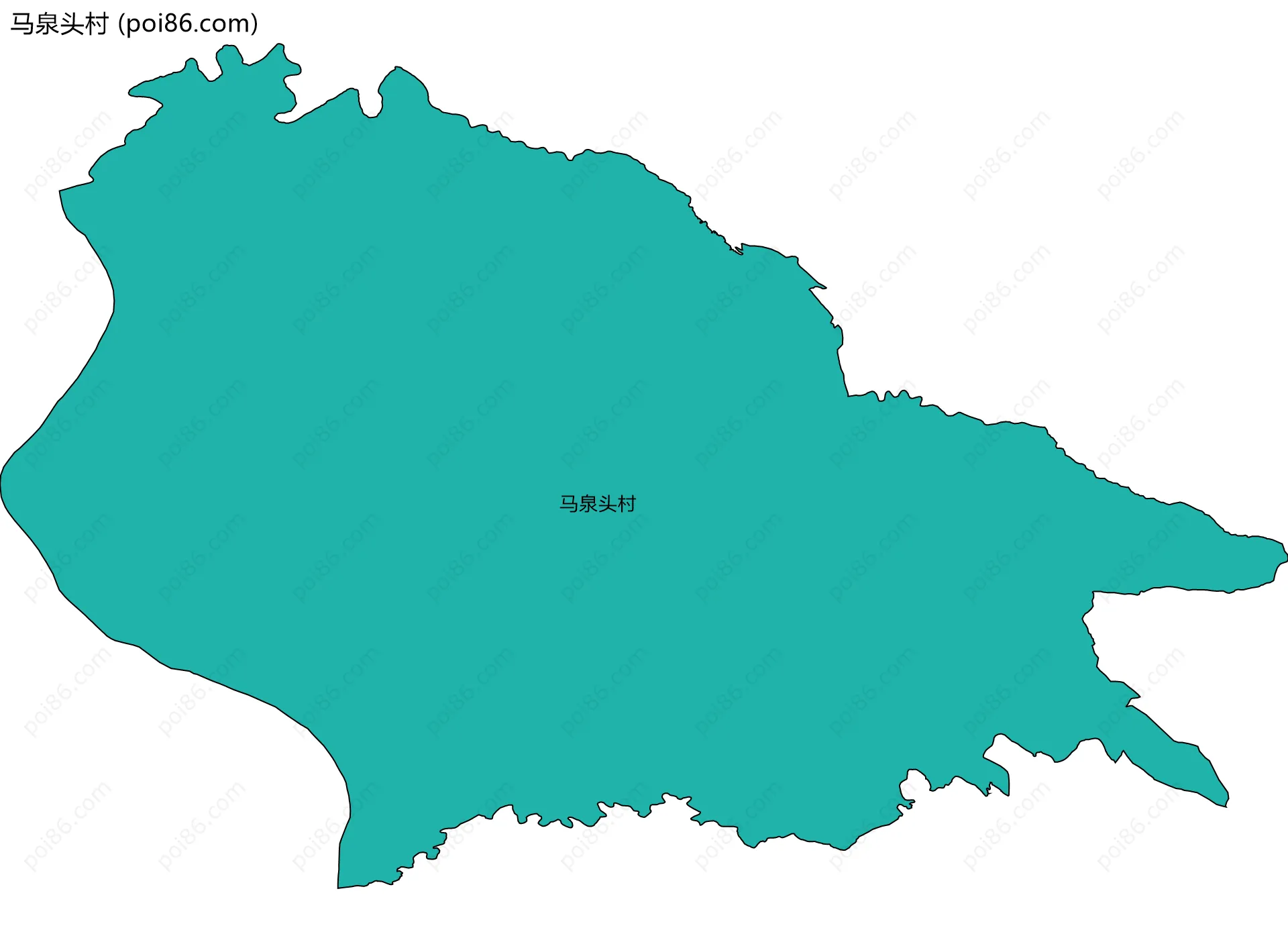 马泉头村边界地图