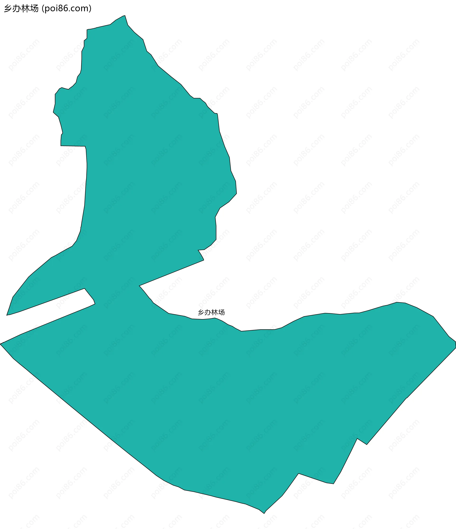 乡办林场边界地图