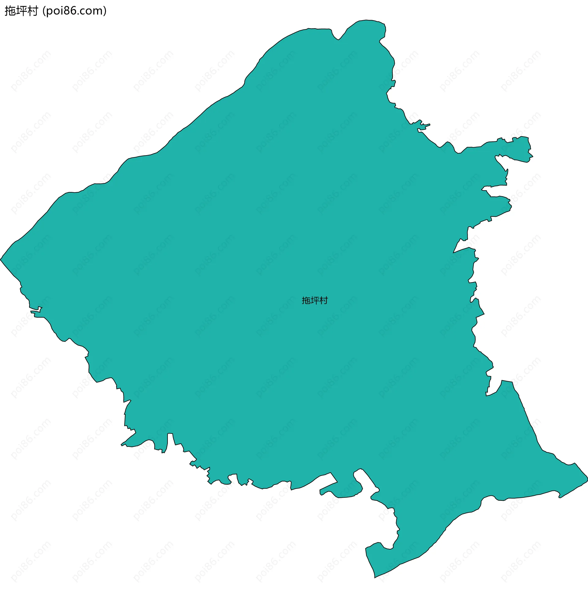 拖坪村边界地图