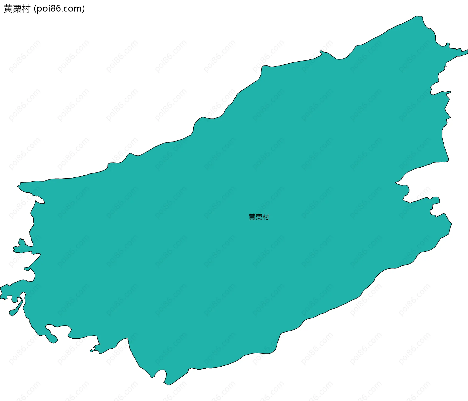 黄栗村边界地图