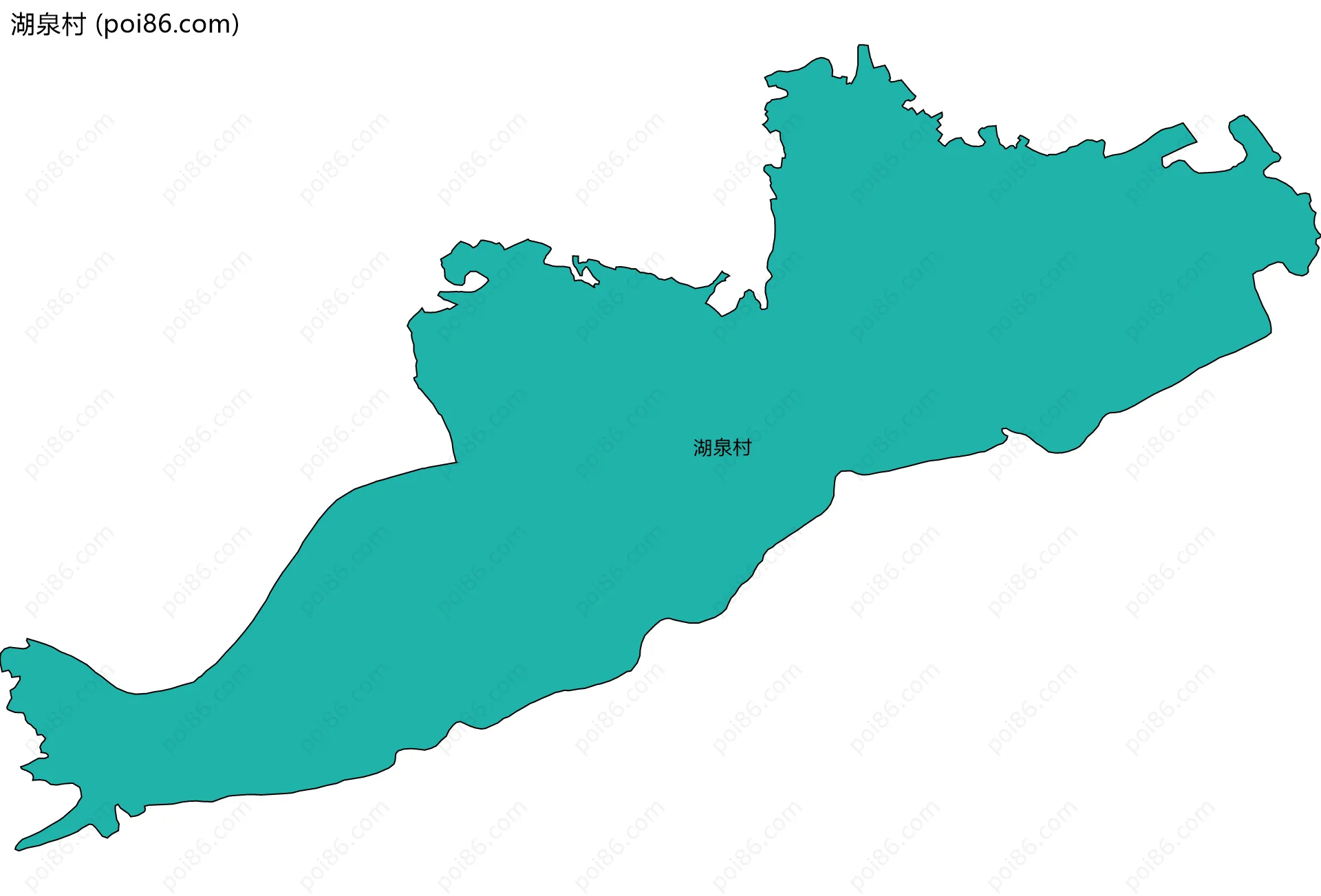 湖泉村边界地图