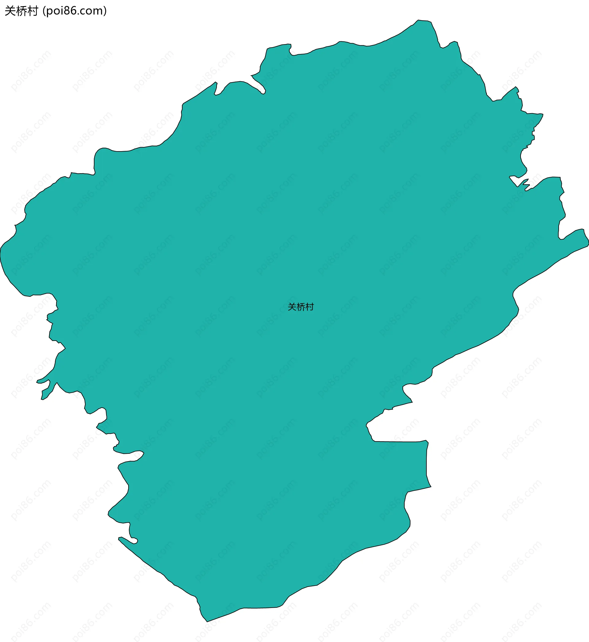 关桥村边界地图