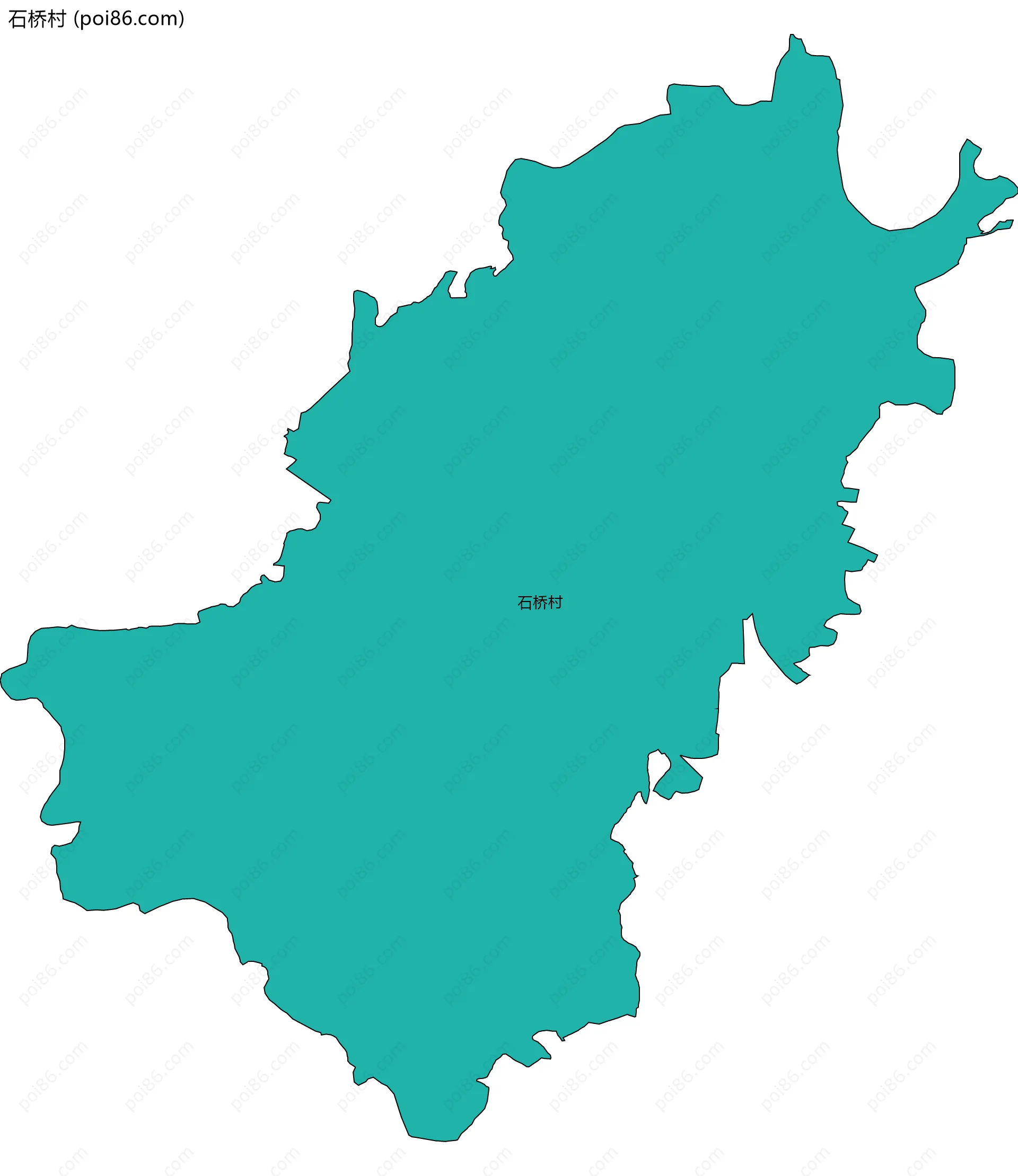 石桥村边界地图