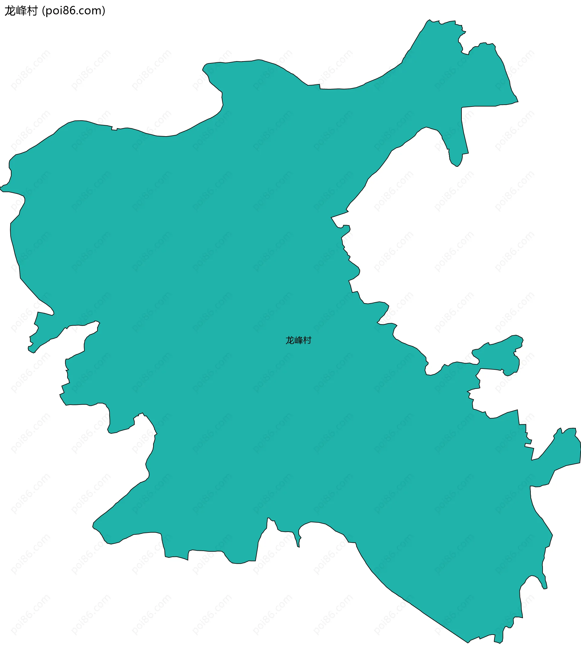 龙峰村边界地图