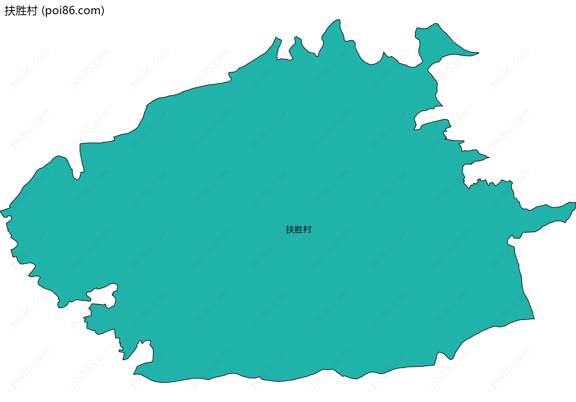 扶胜村边界地图
