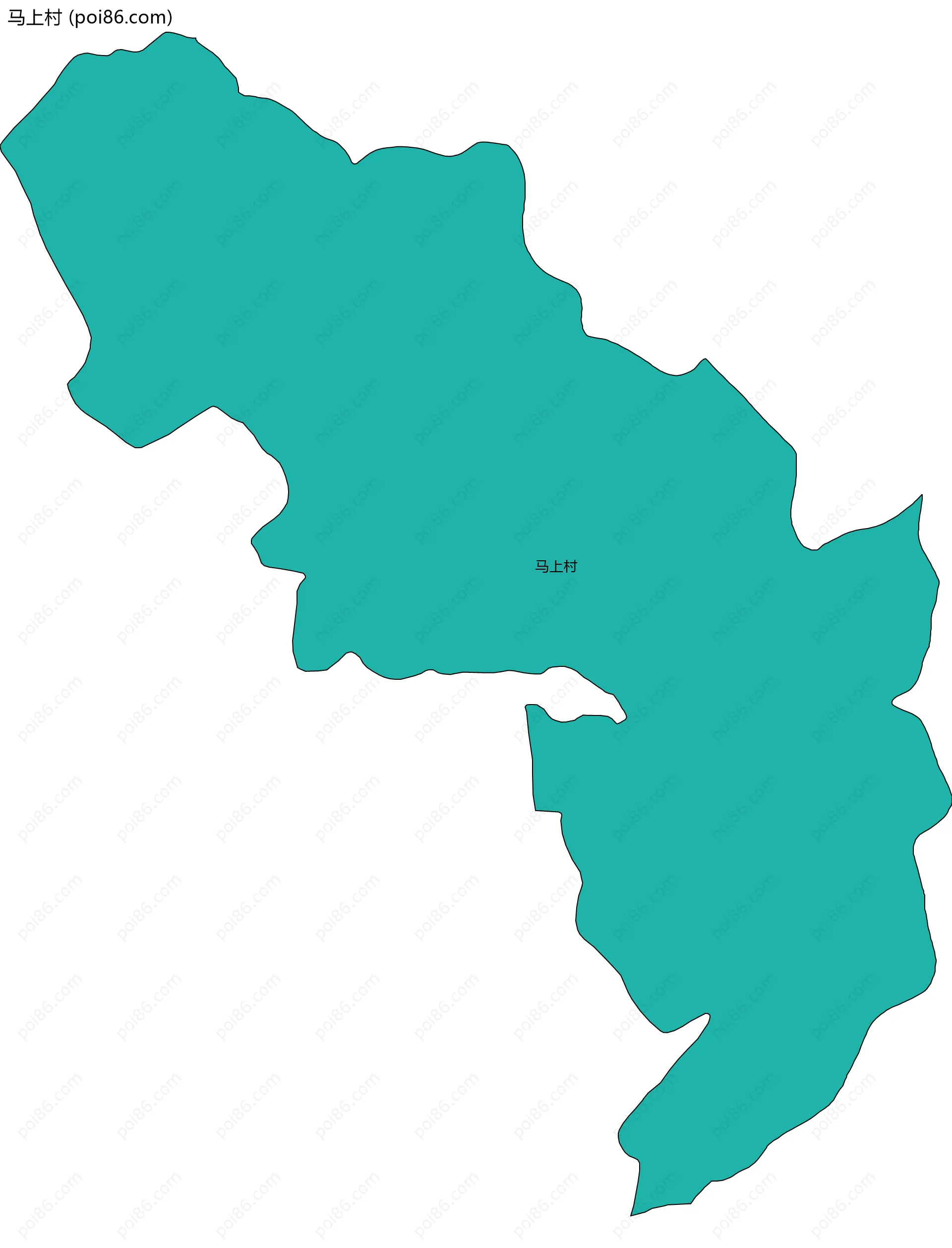 马上村边界地图