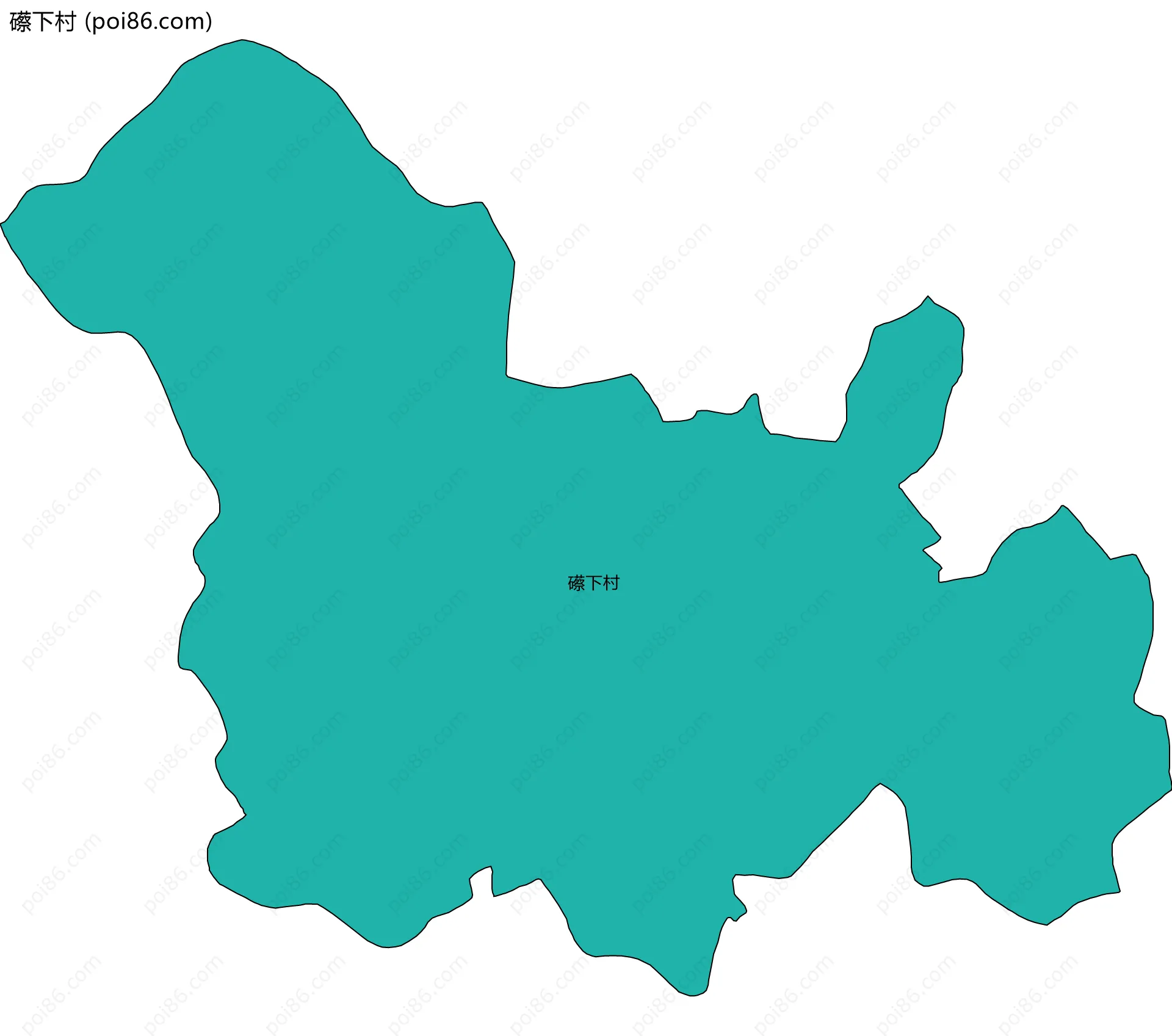 礤下村边界地图