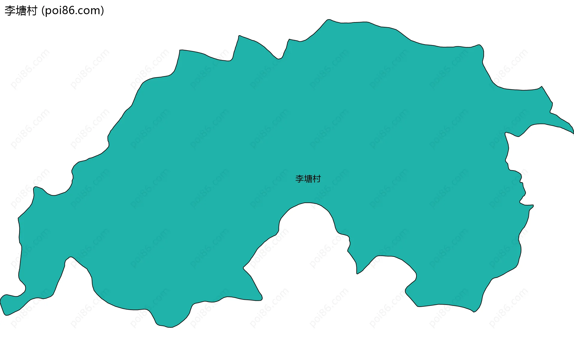 李塘村边界地图