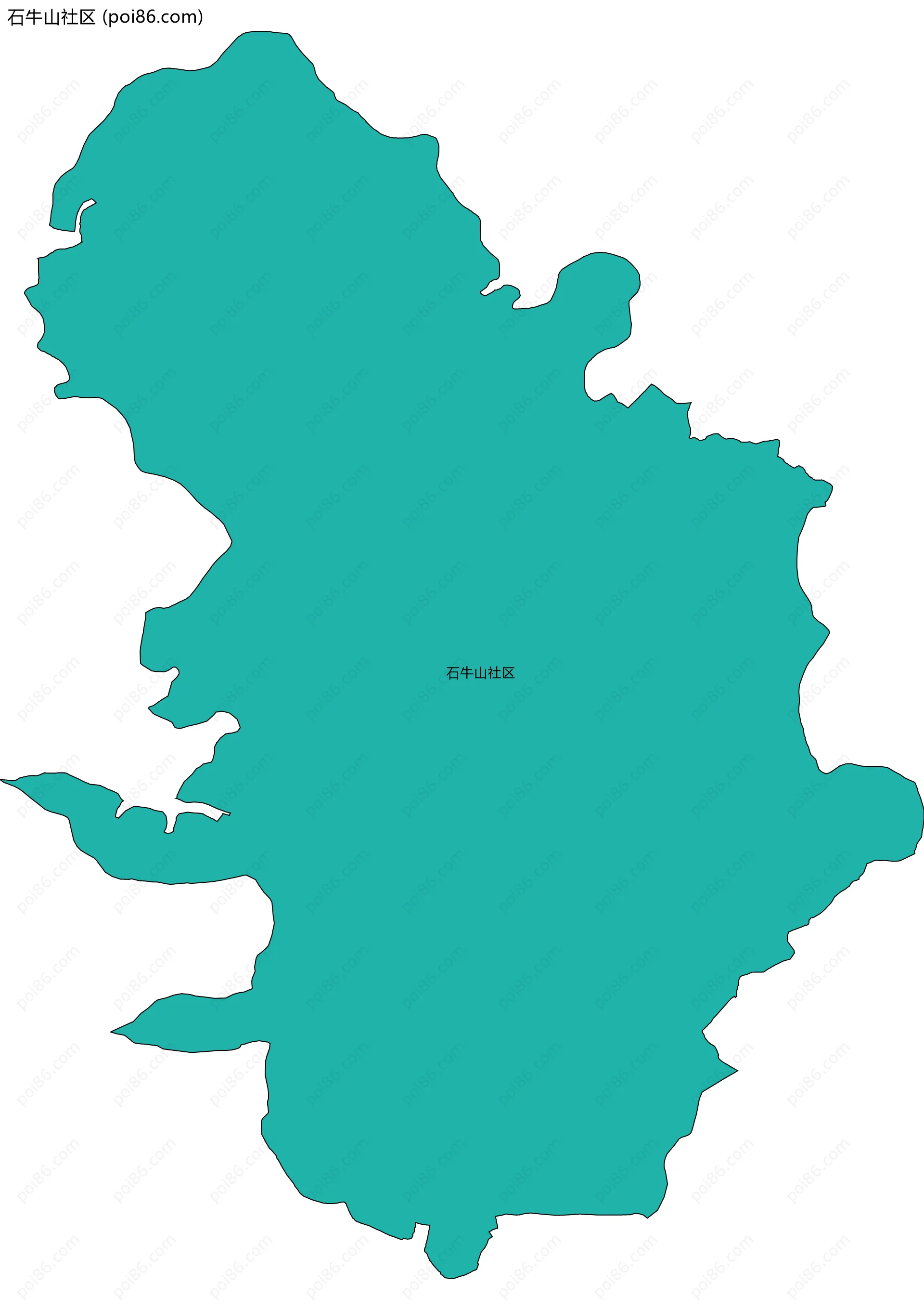 石牛山社区边界地图