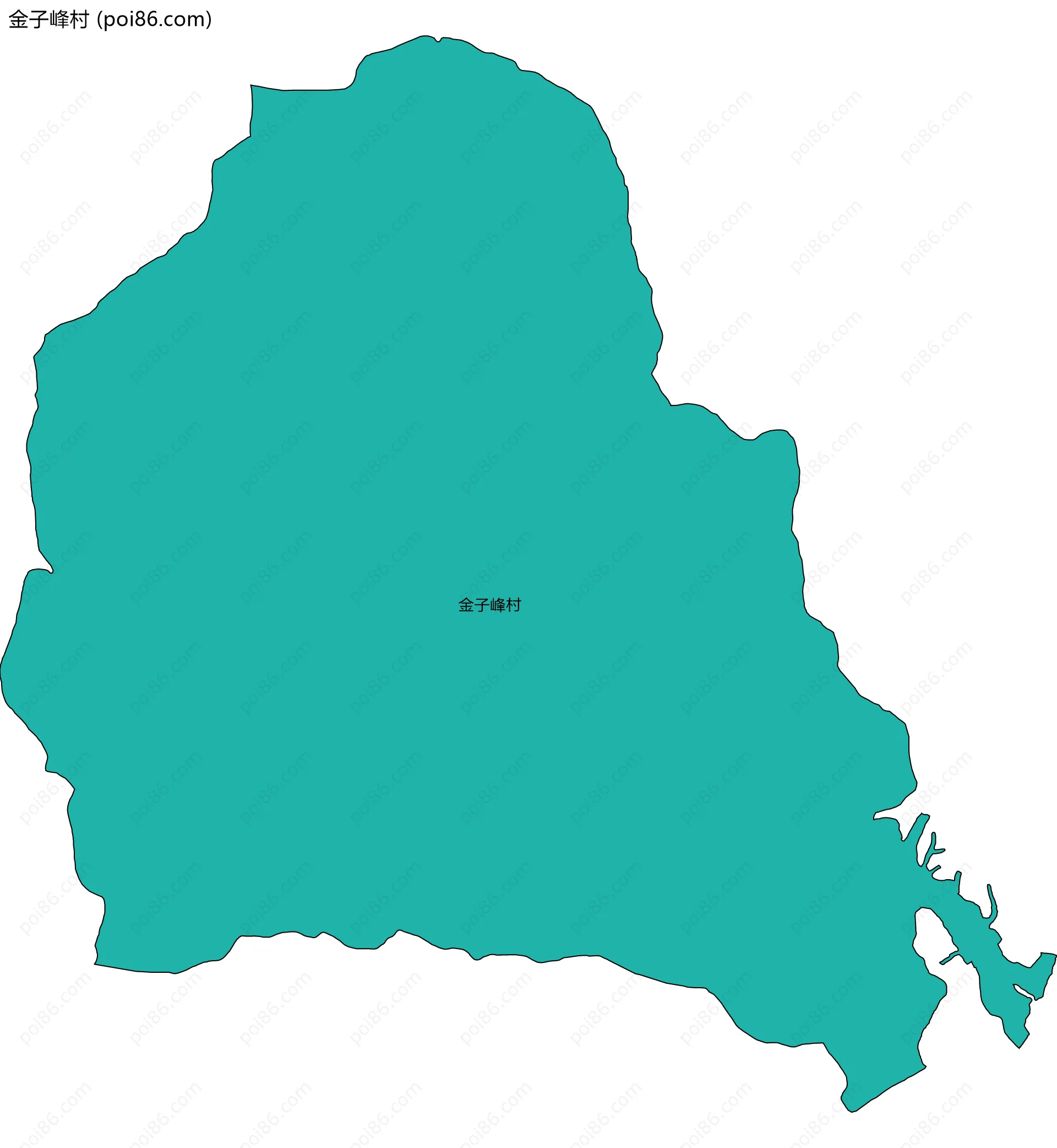 金子峰村边界地图