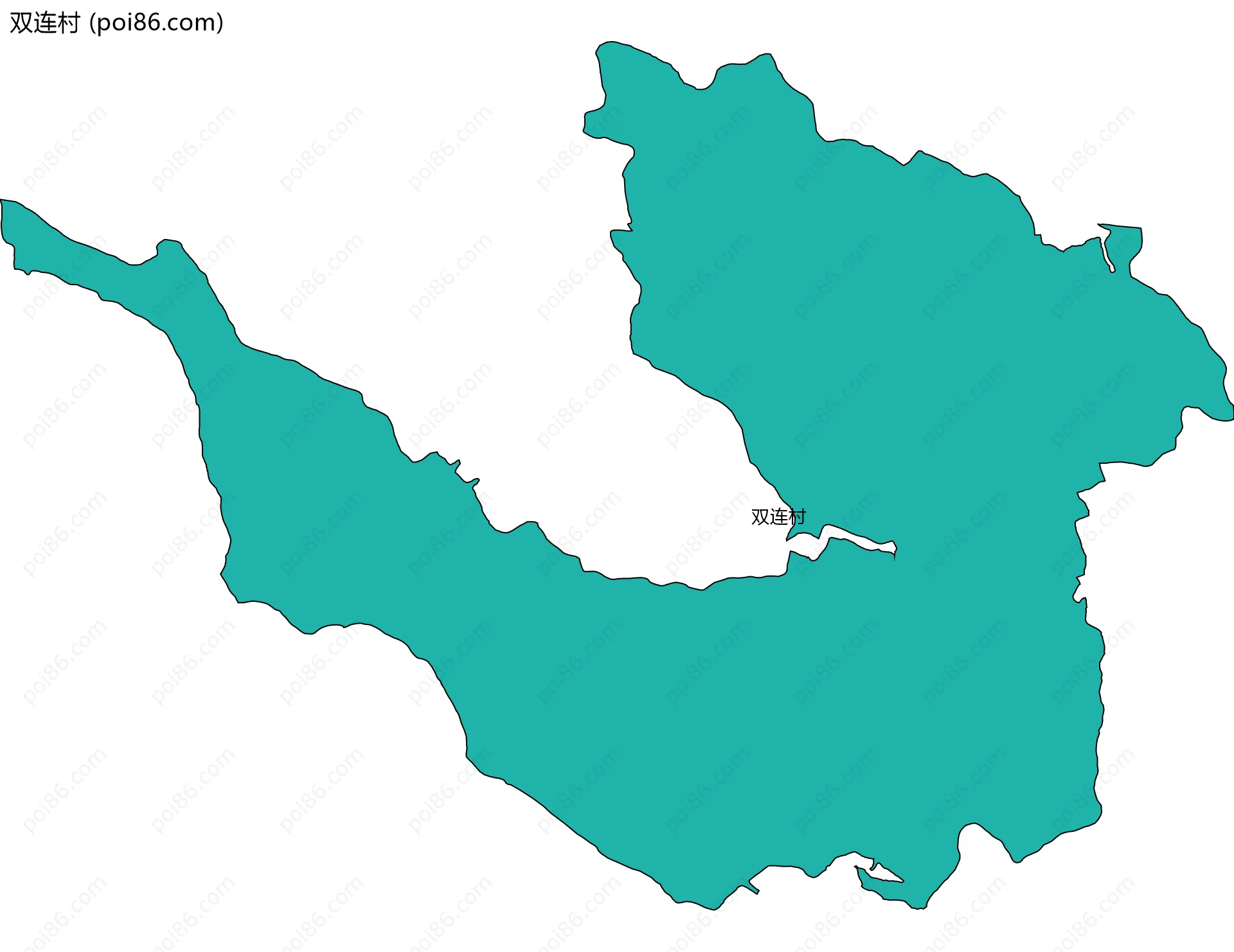 双连村边界地图