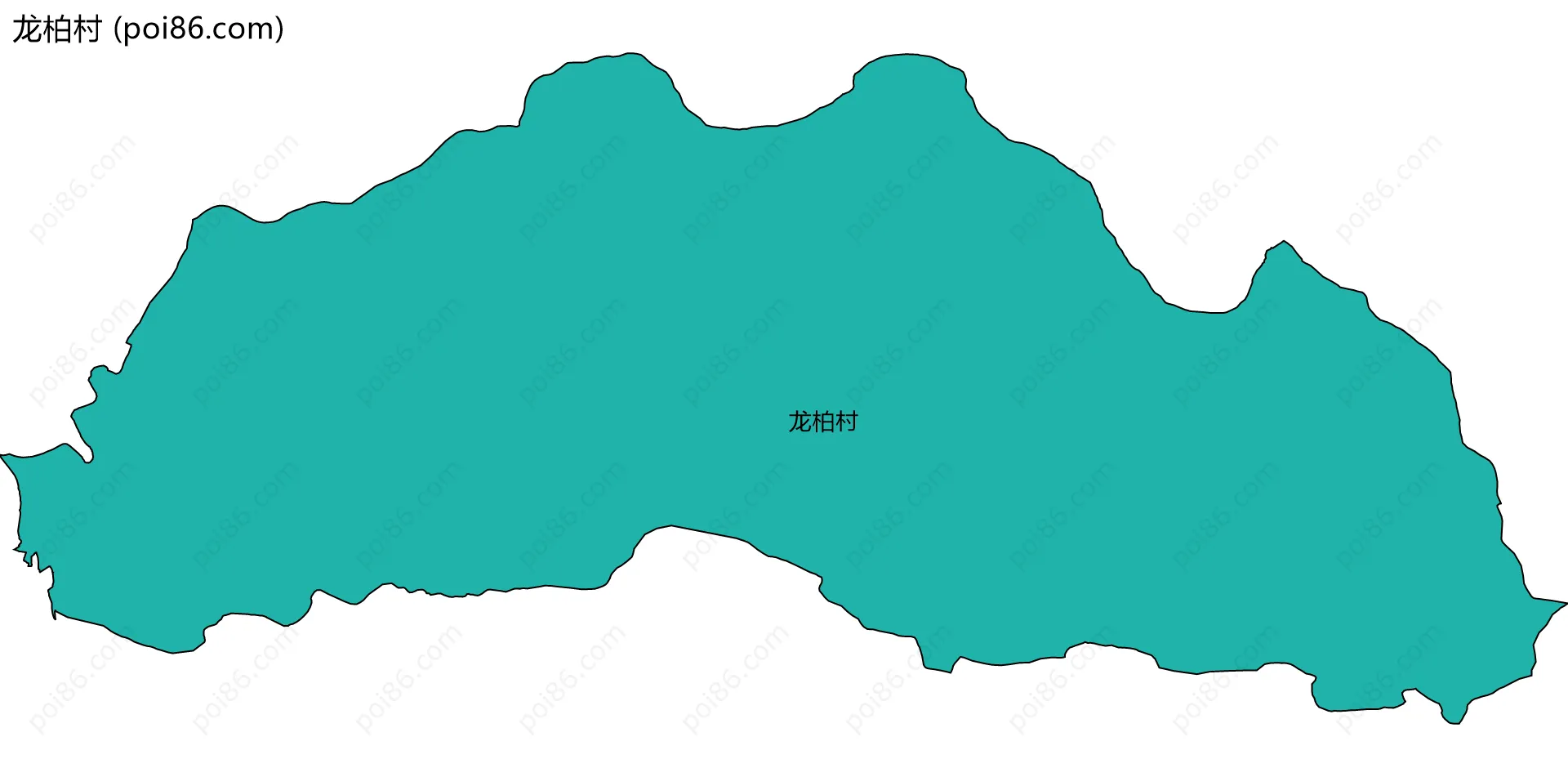 龙柏村边界地图