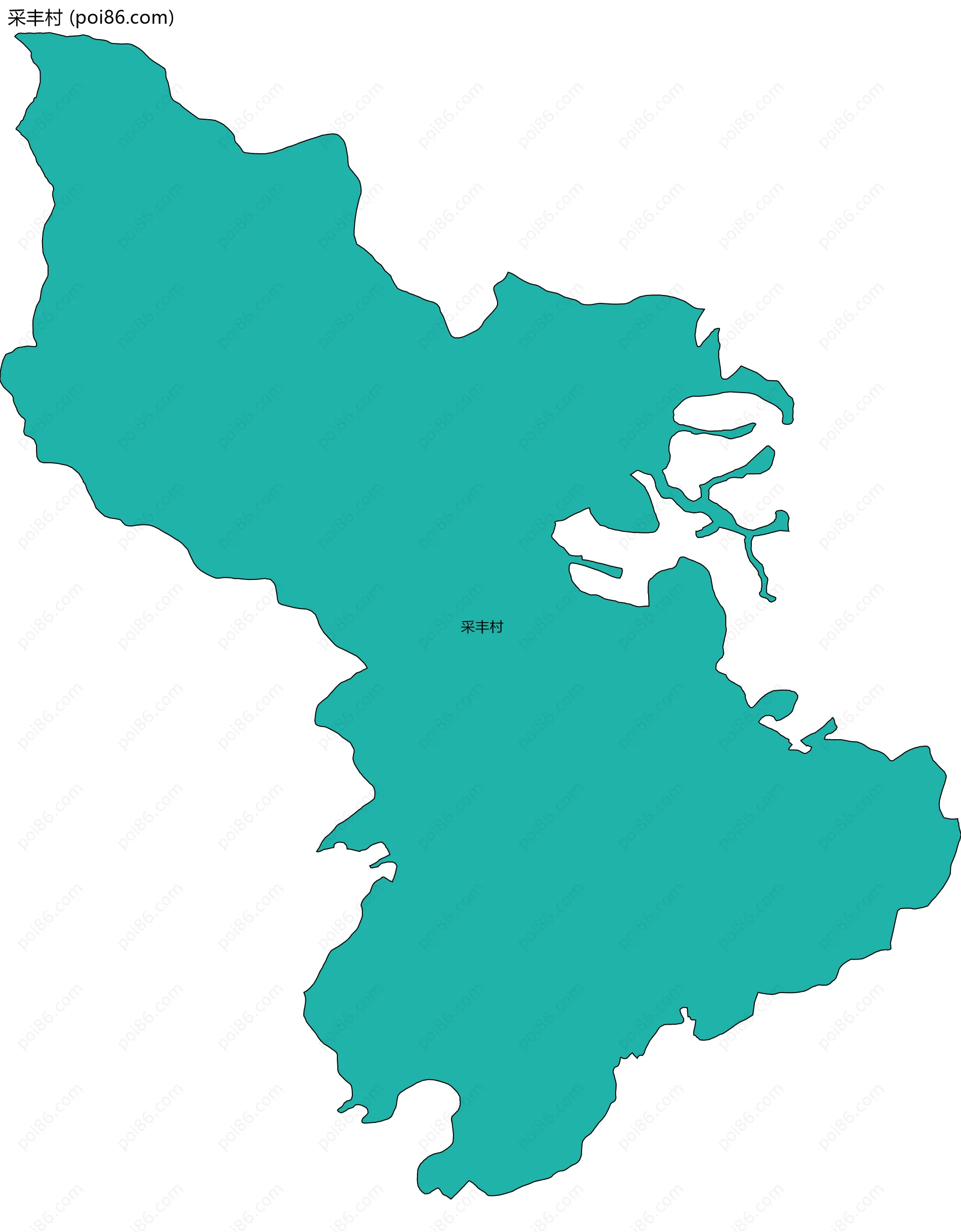 采丰村边界地图