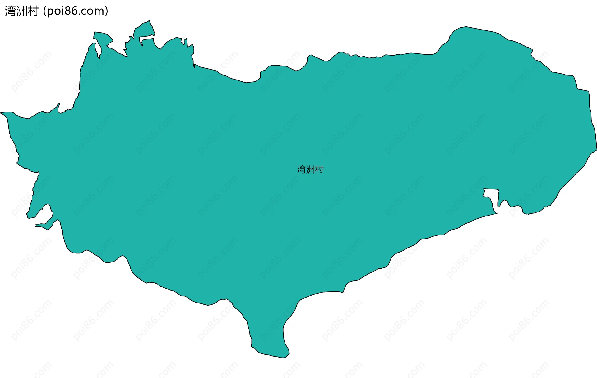 湾洲村边界地图