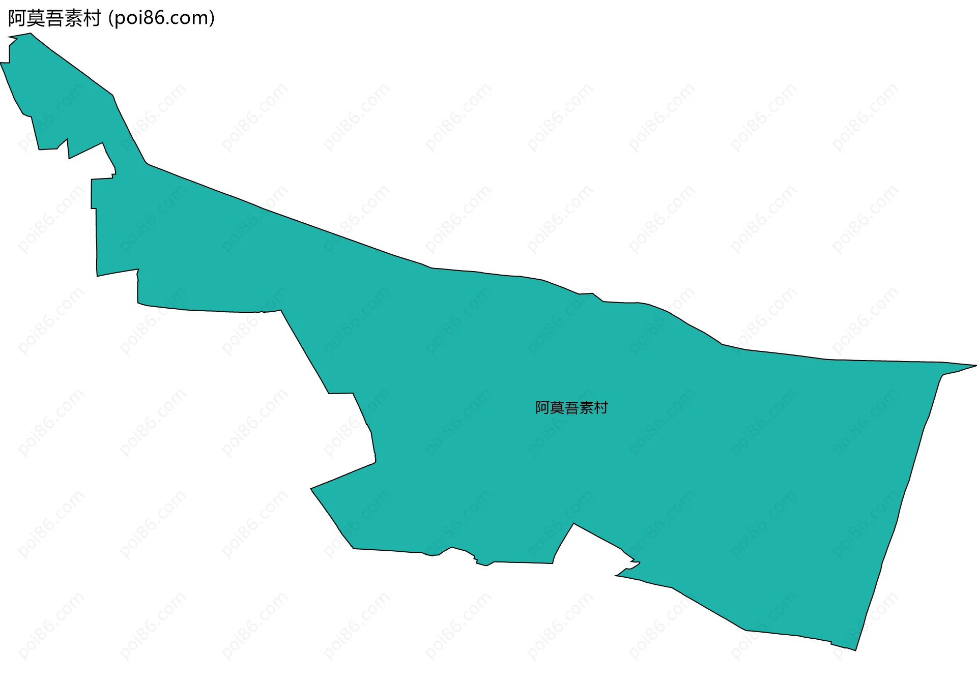 阿莫吾素村边界地图