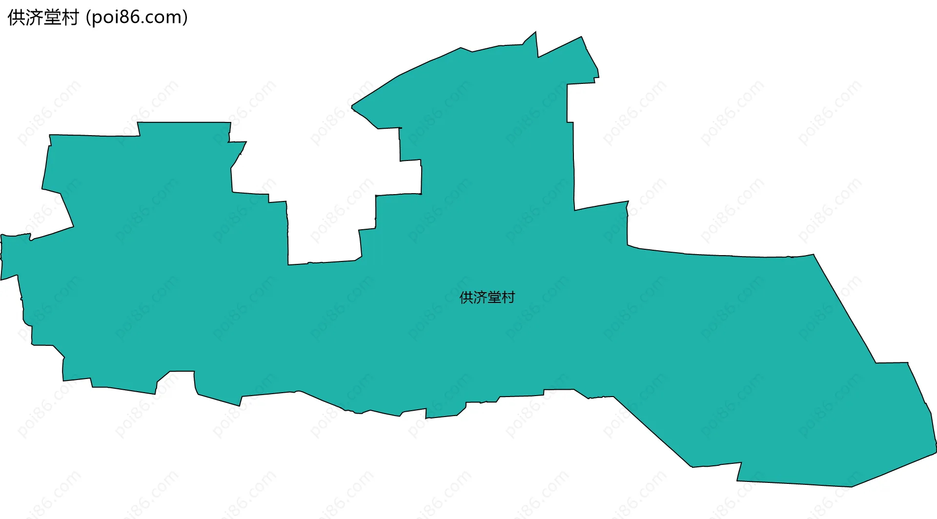 供济堂村边界地图