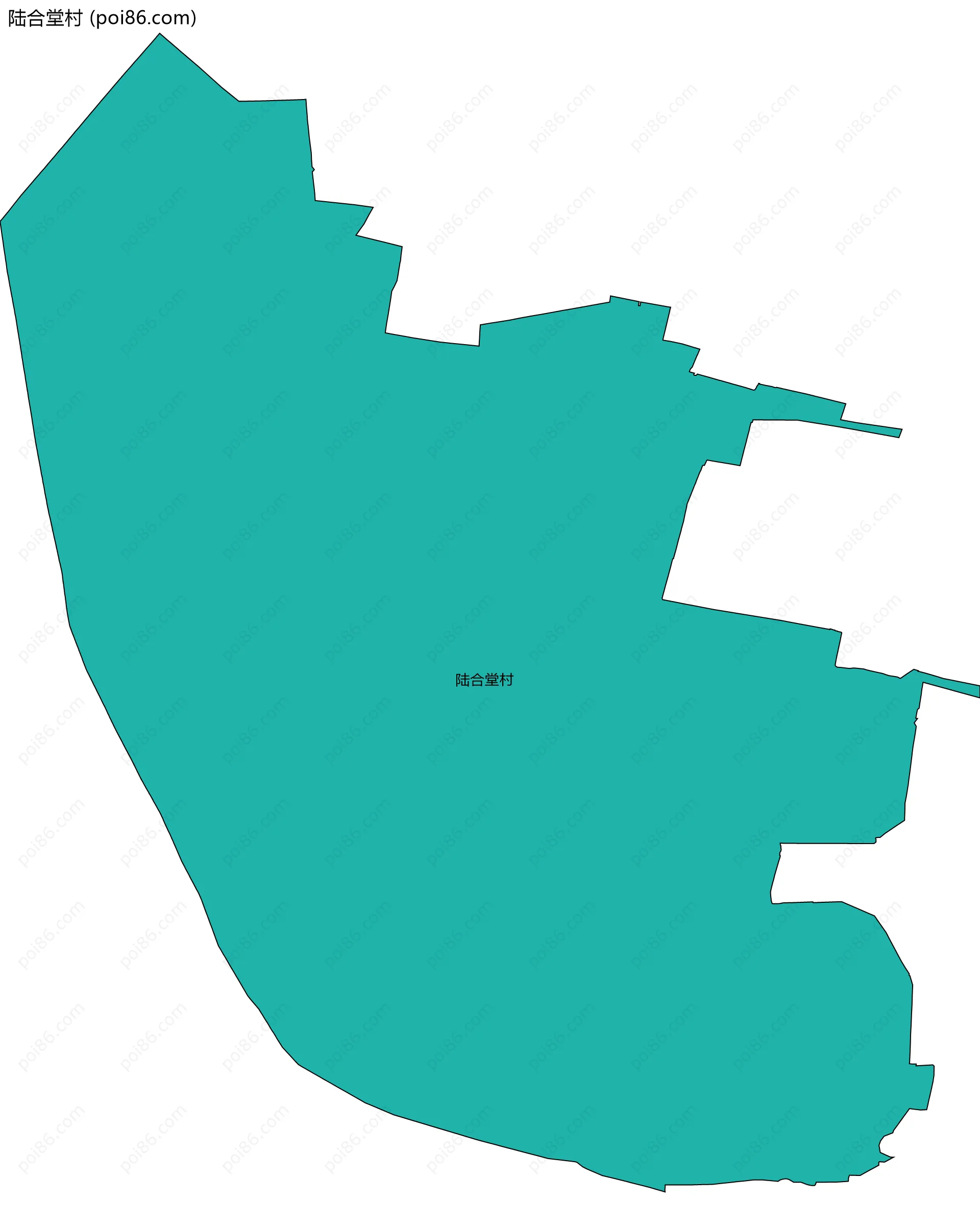 陆合堂村边界地图