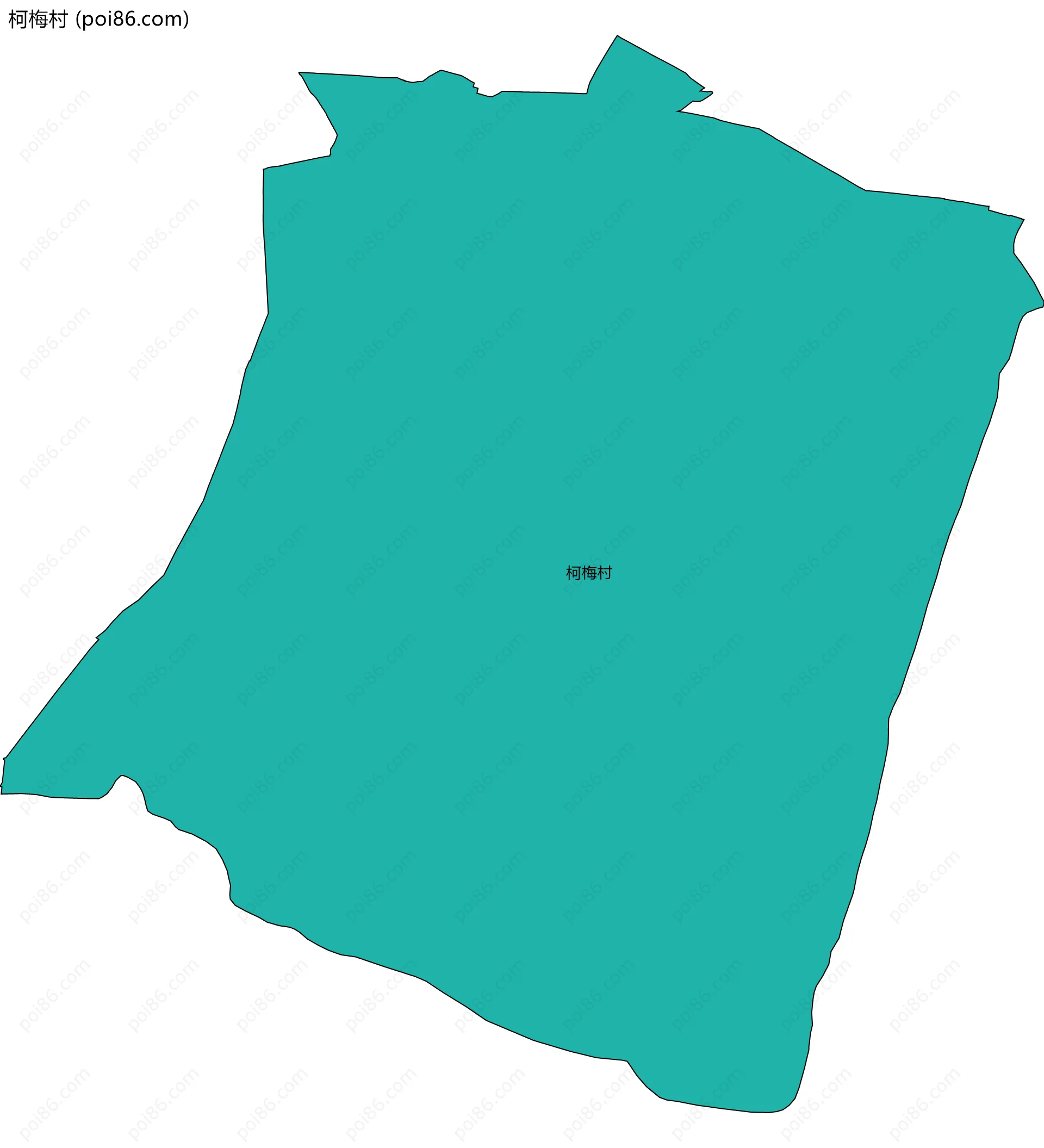 柯梅村边界地图