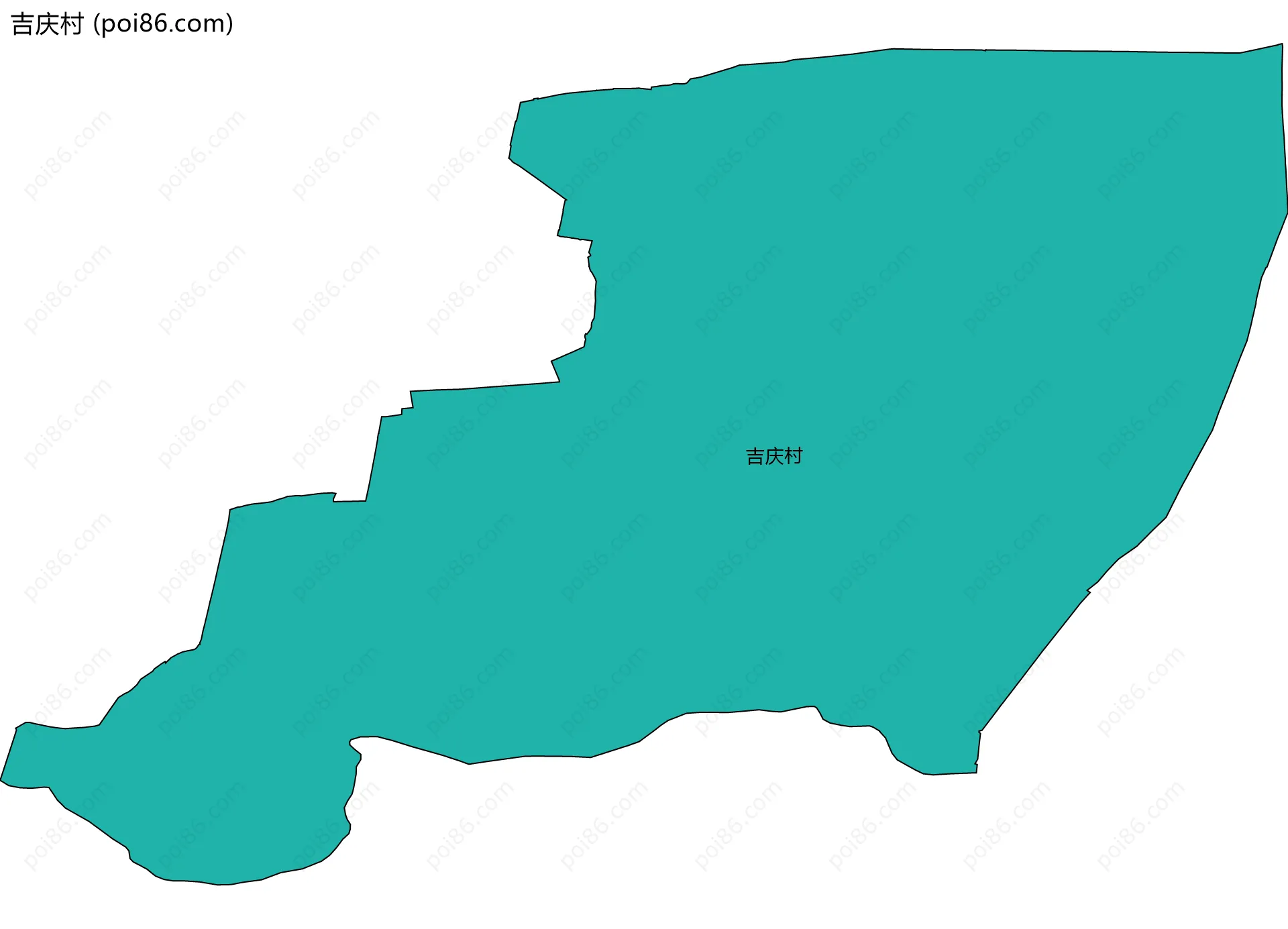 吉庆村边界地图