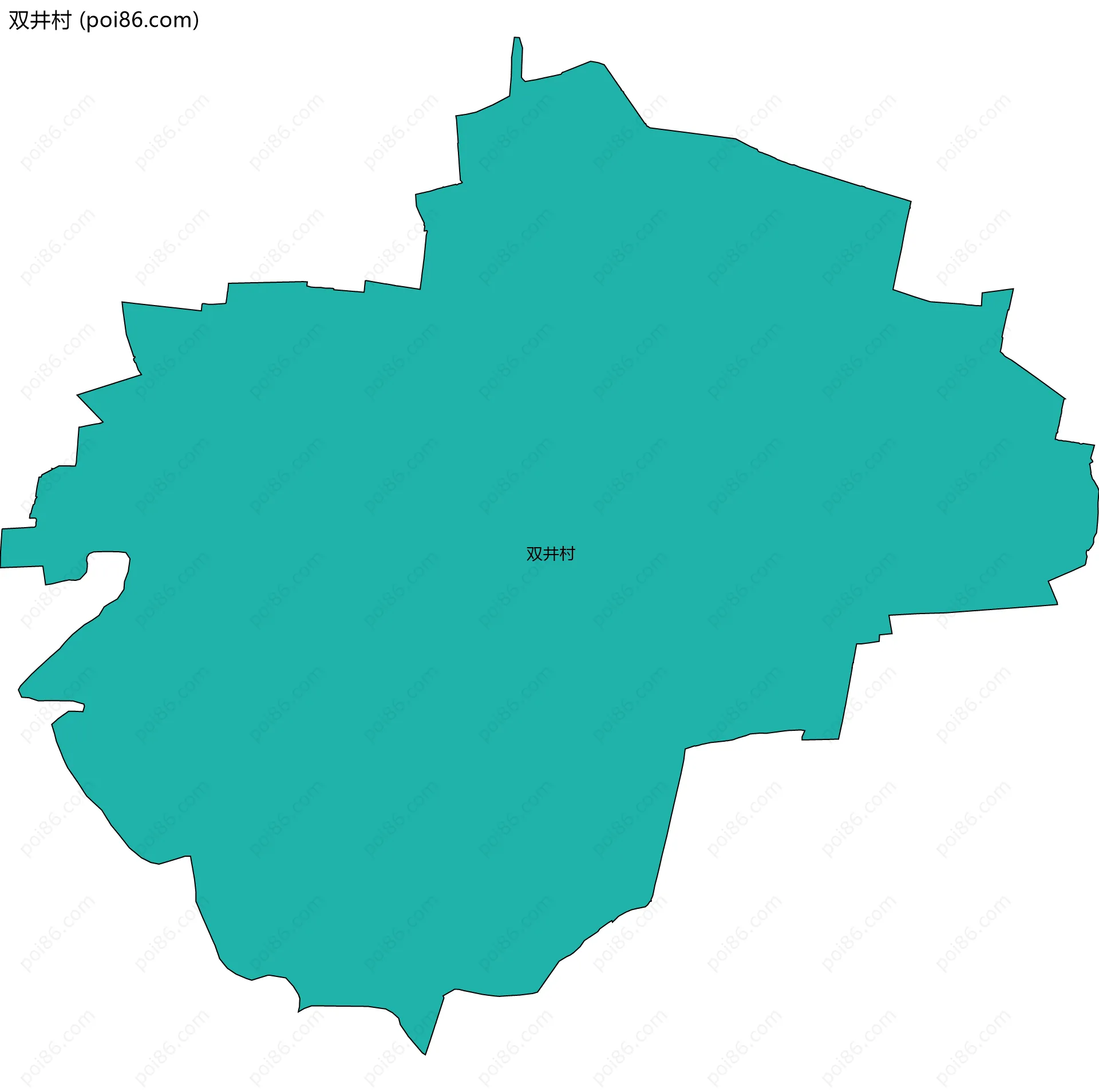 双井村边界地图