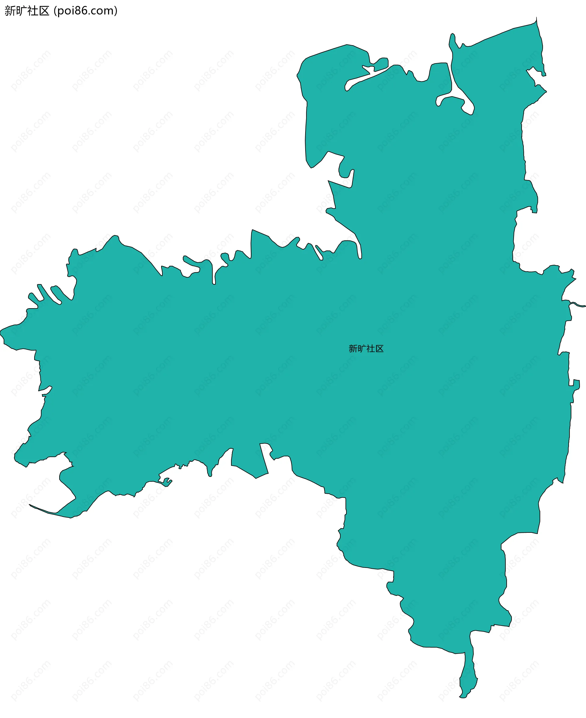 新旷社区边界地图