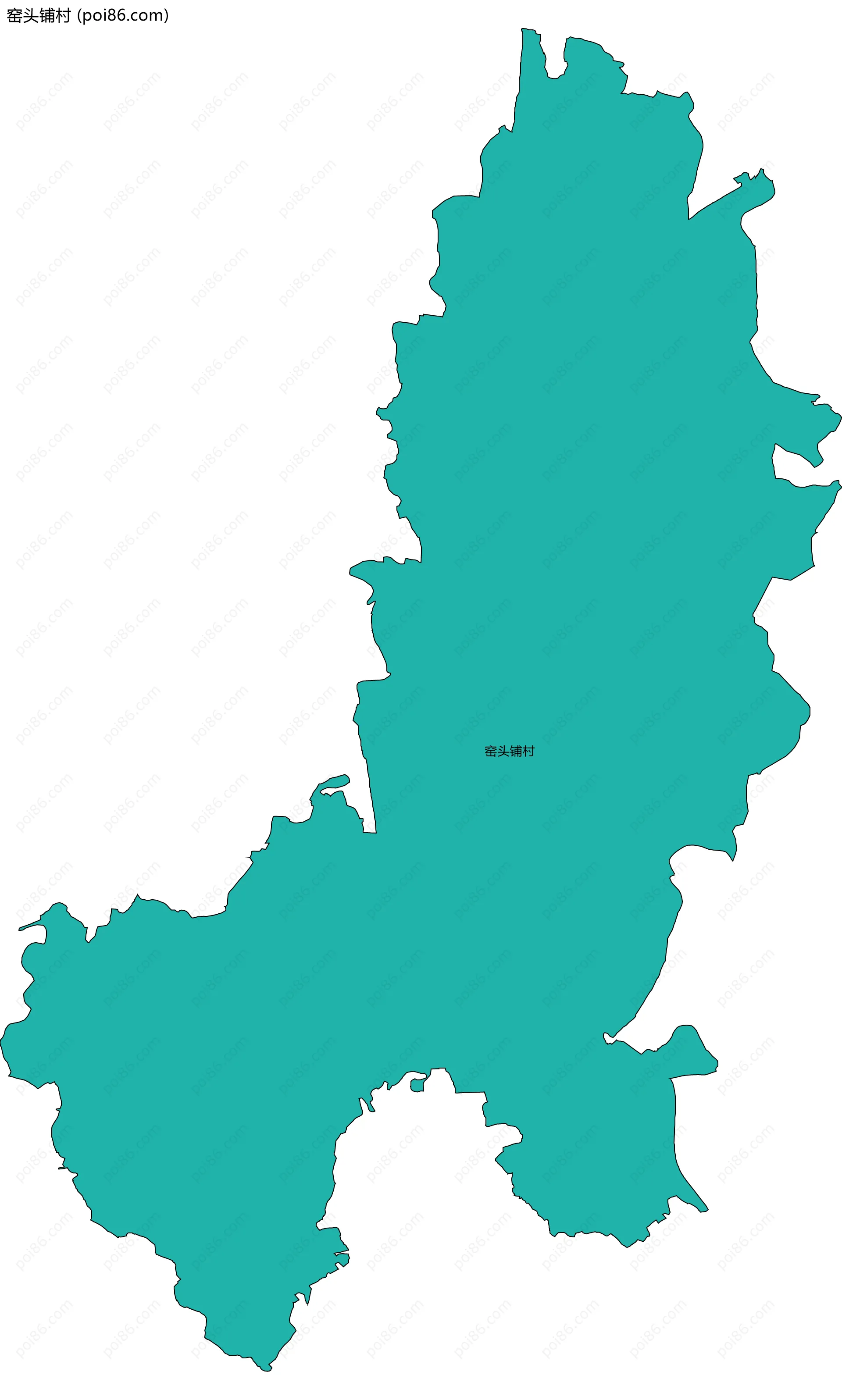 窑头铺村边界地图