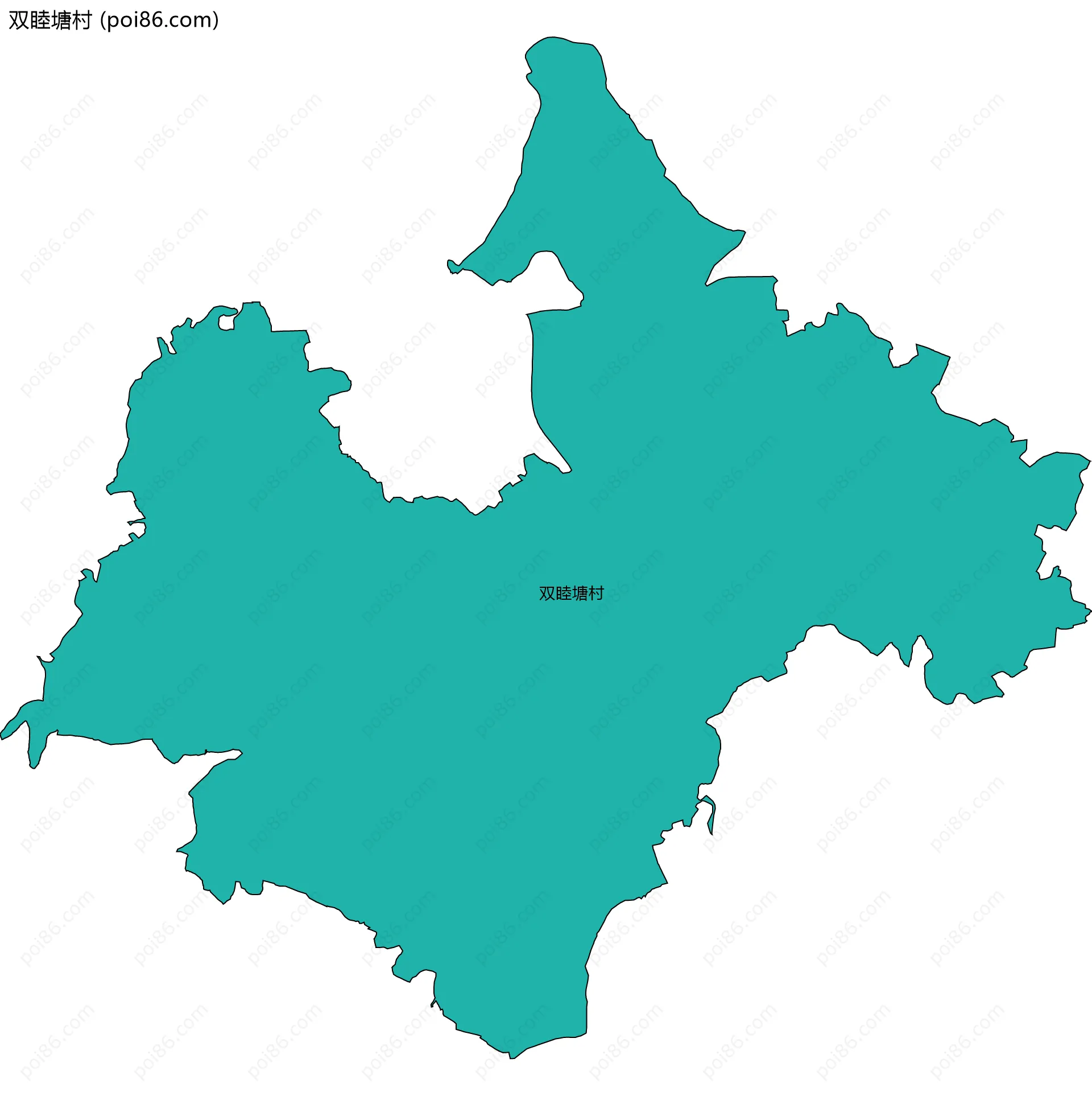 双睦塘村边界地图