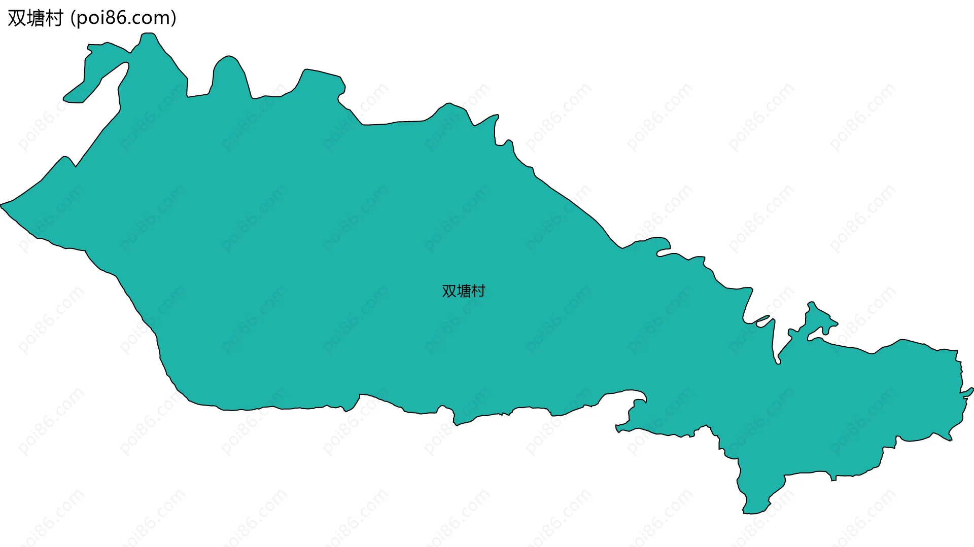 双塘村边界地图