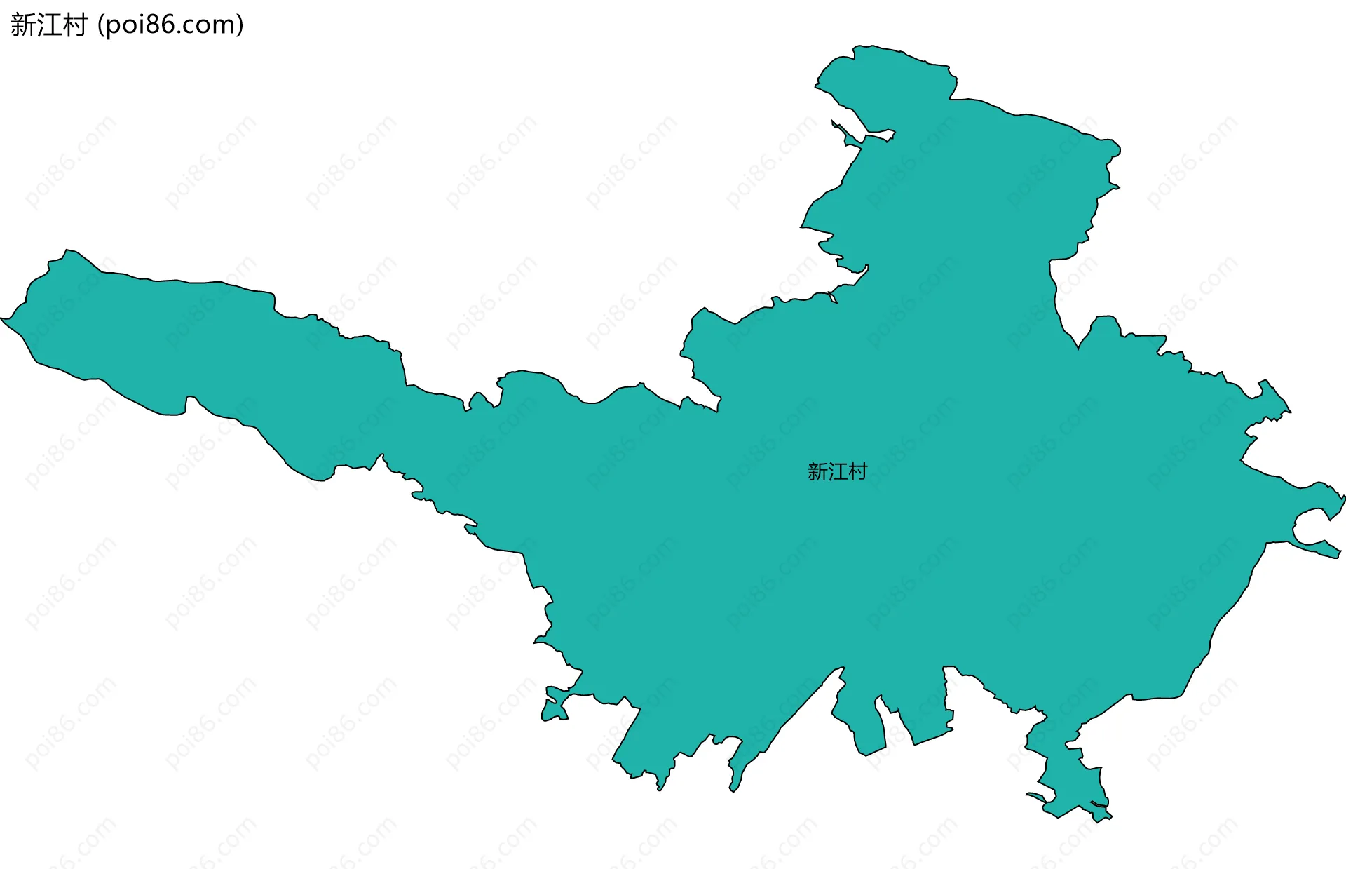 新江村边界地图