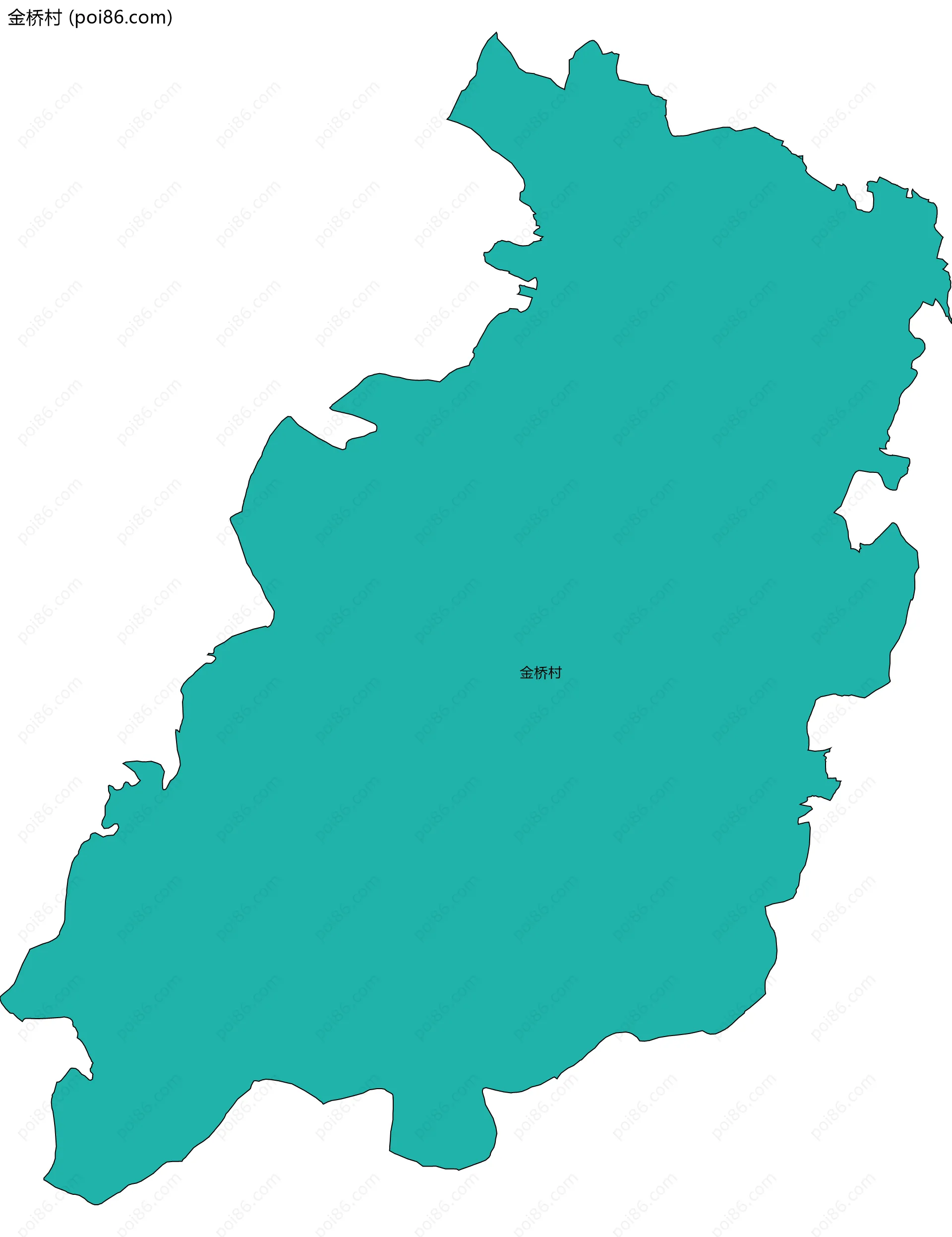 金桥村边界地图