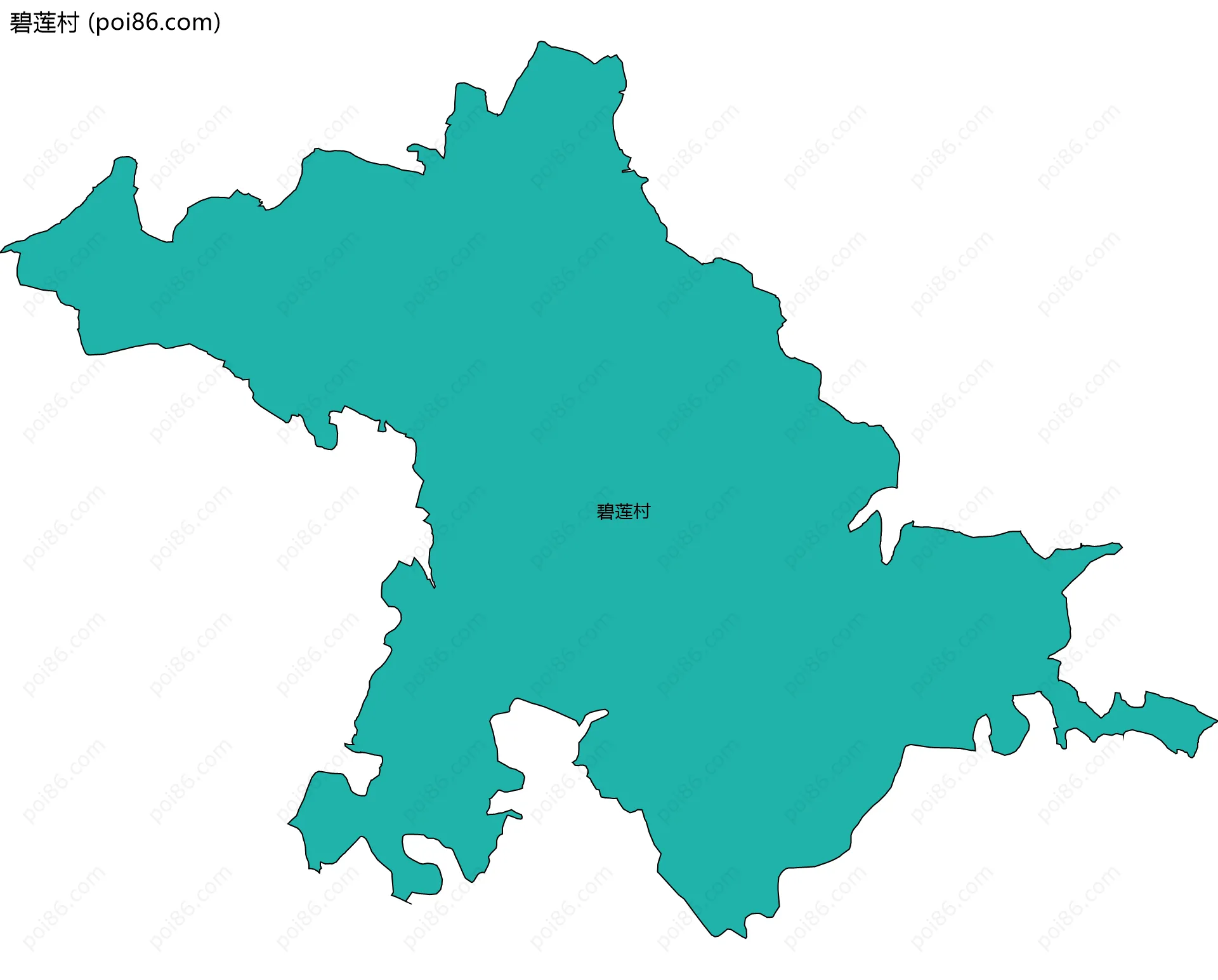 碧莲村边界地图