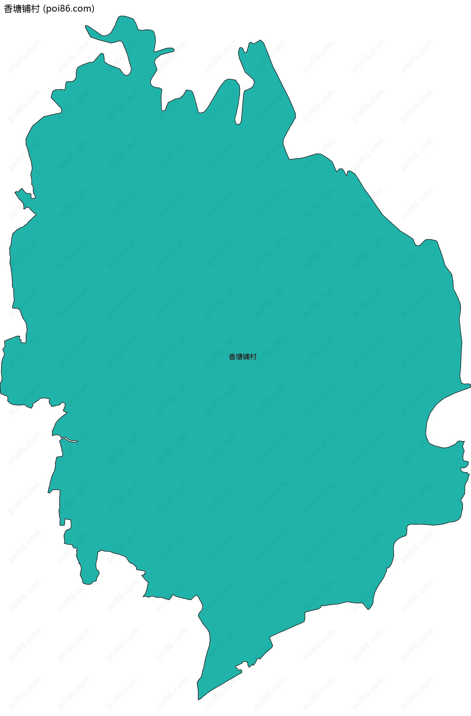 香塘铺村边界地图