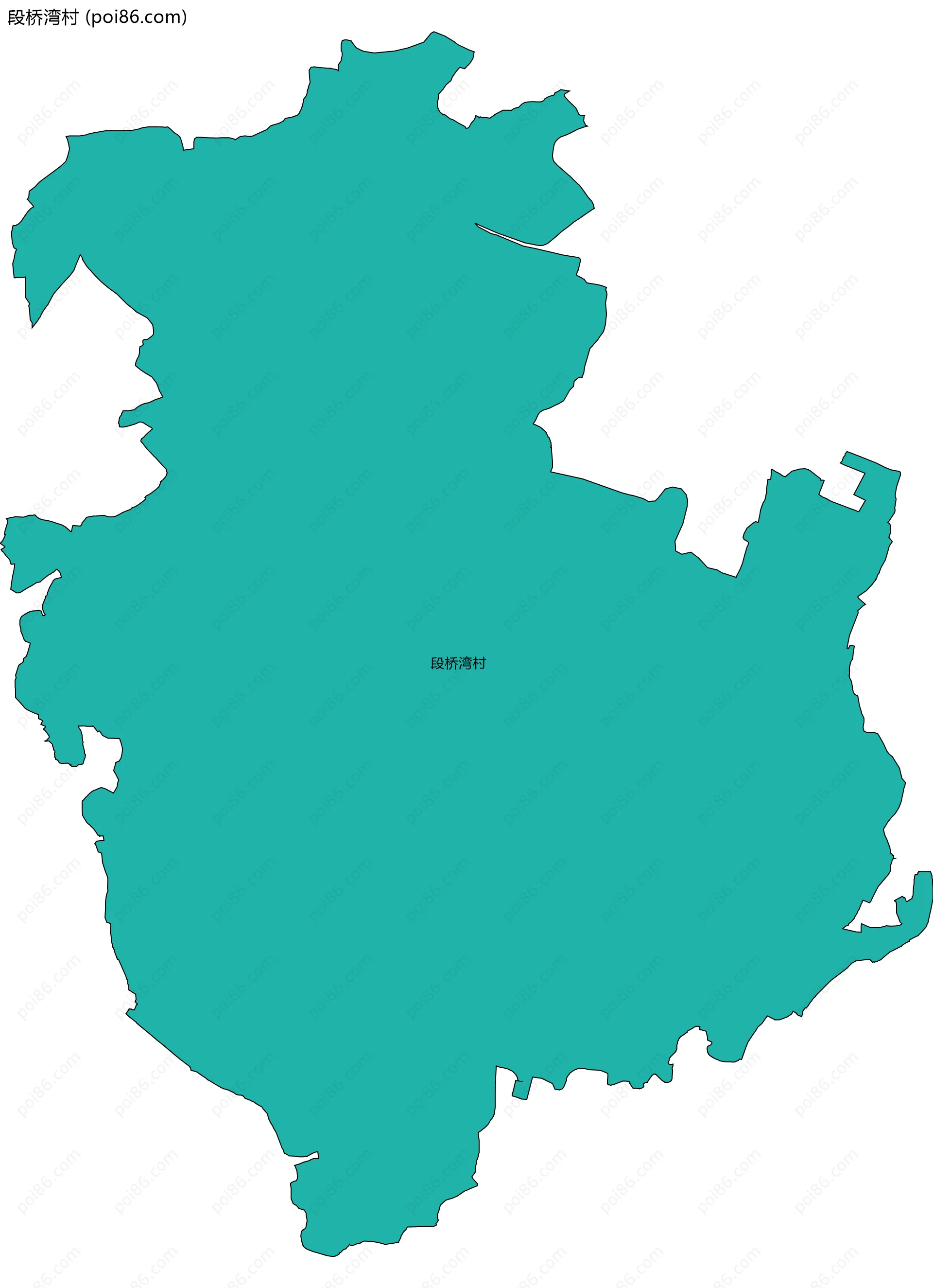 段桥湾村边界地图