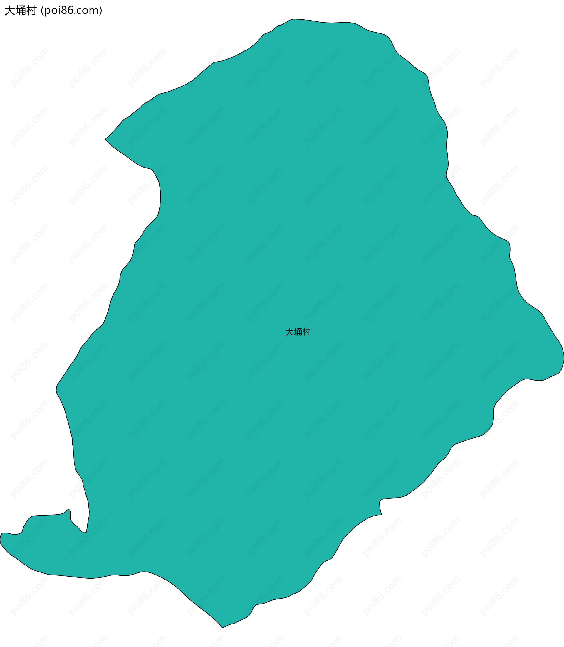 大埇村边界地图