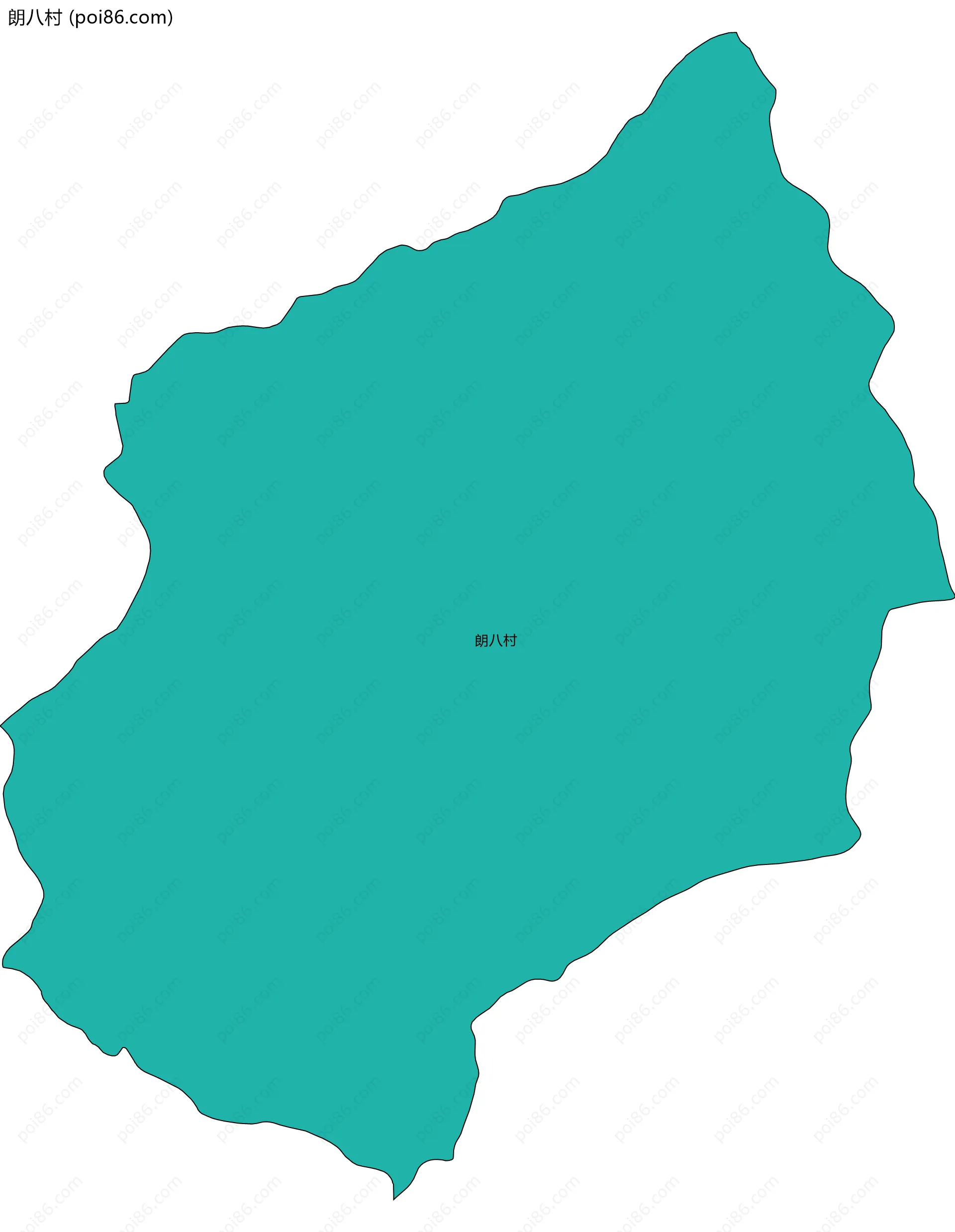 朗八村边界地图