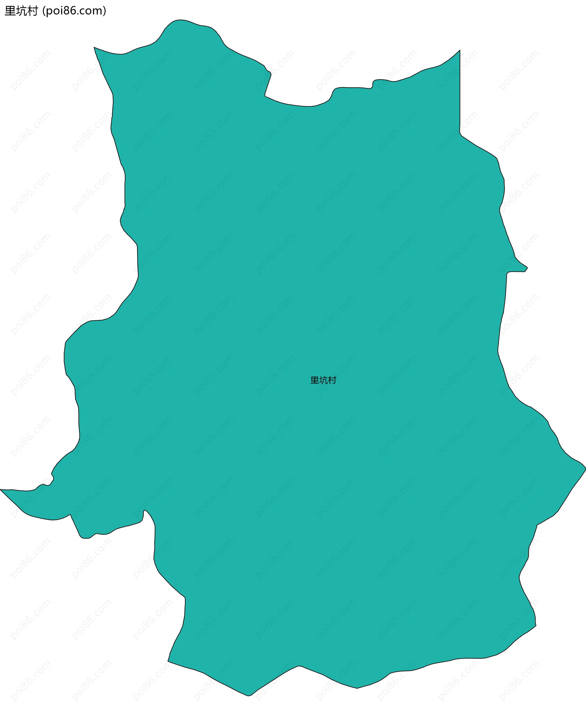 里坑村边界地图