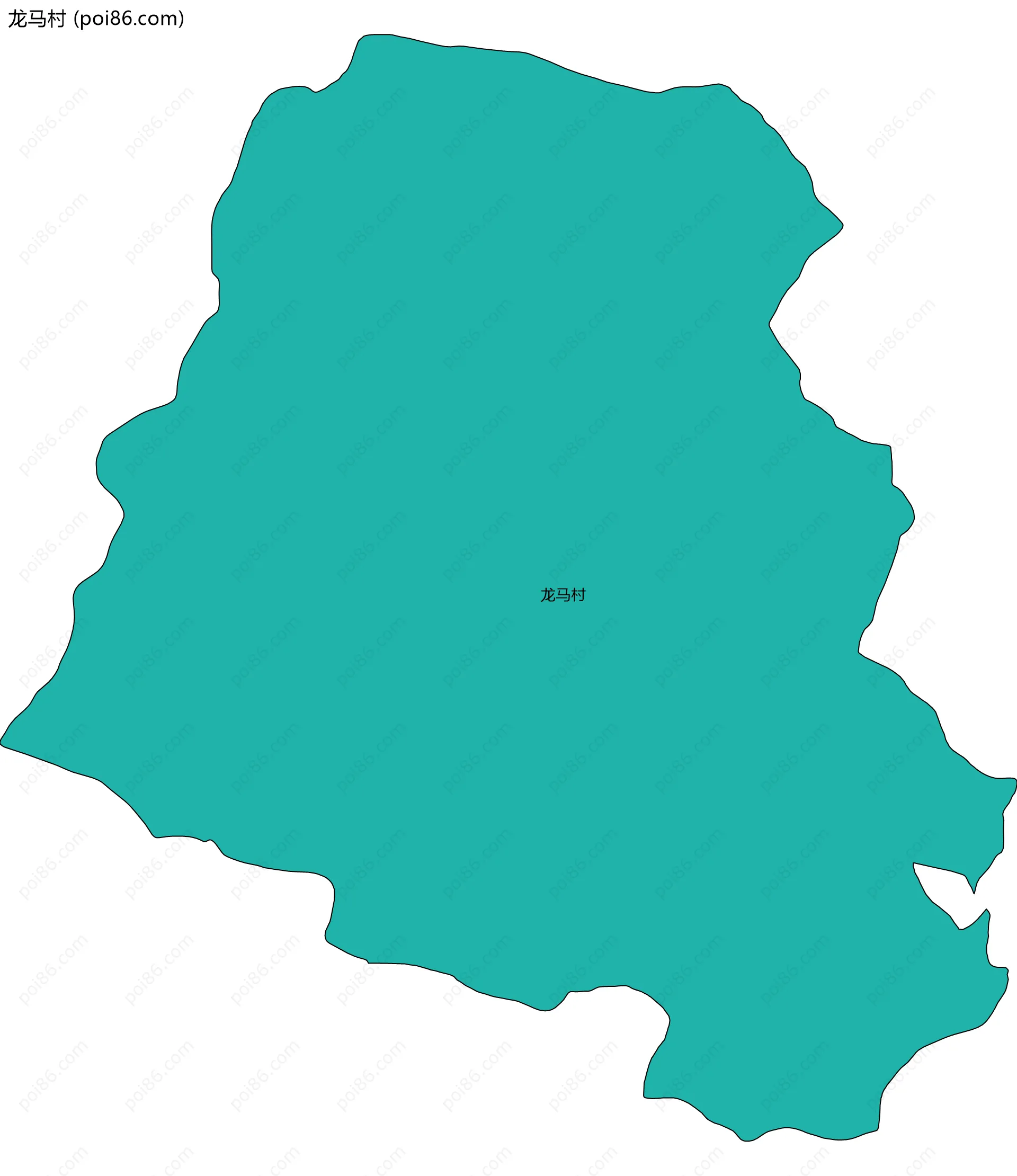 龙马村边界地图